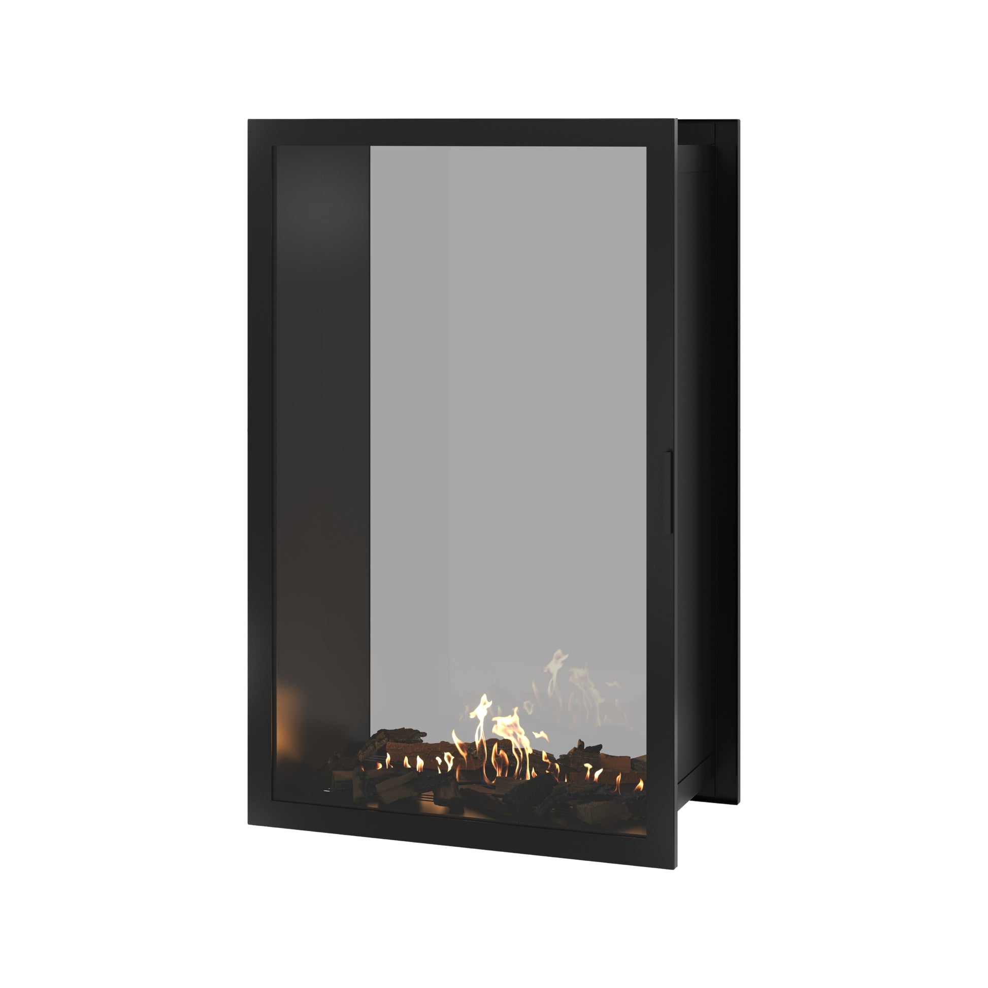Fame Vertical See-Through Fireplace Full Glass 90 x 120 cm