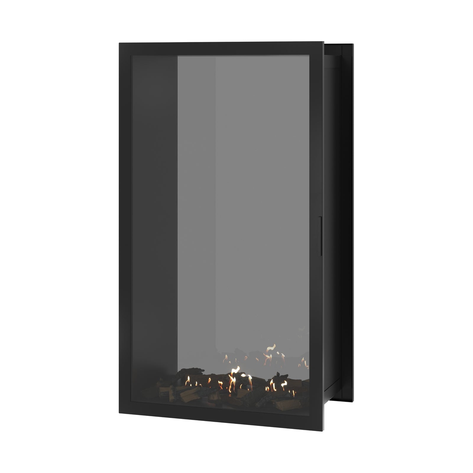 Fame Vertical See-Through Fireplace Full Glass 90 x 160 cm