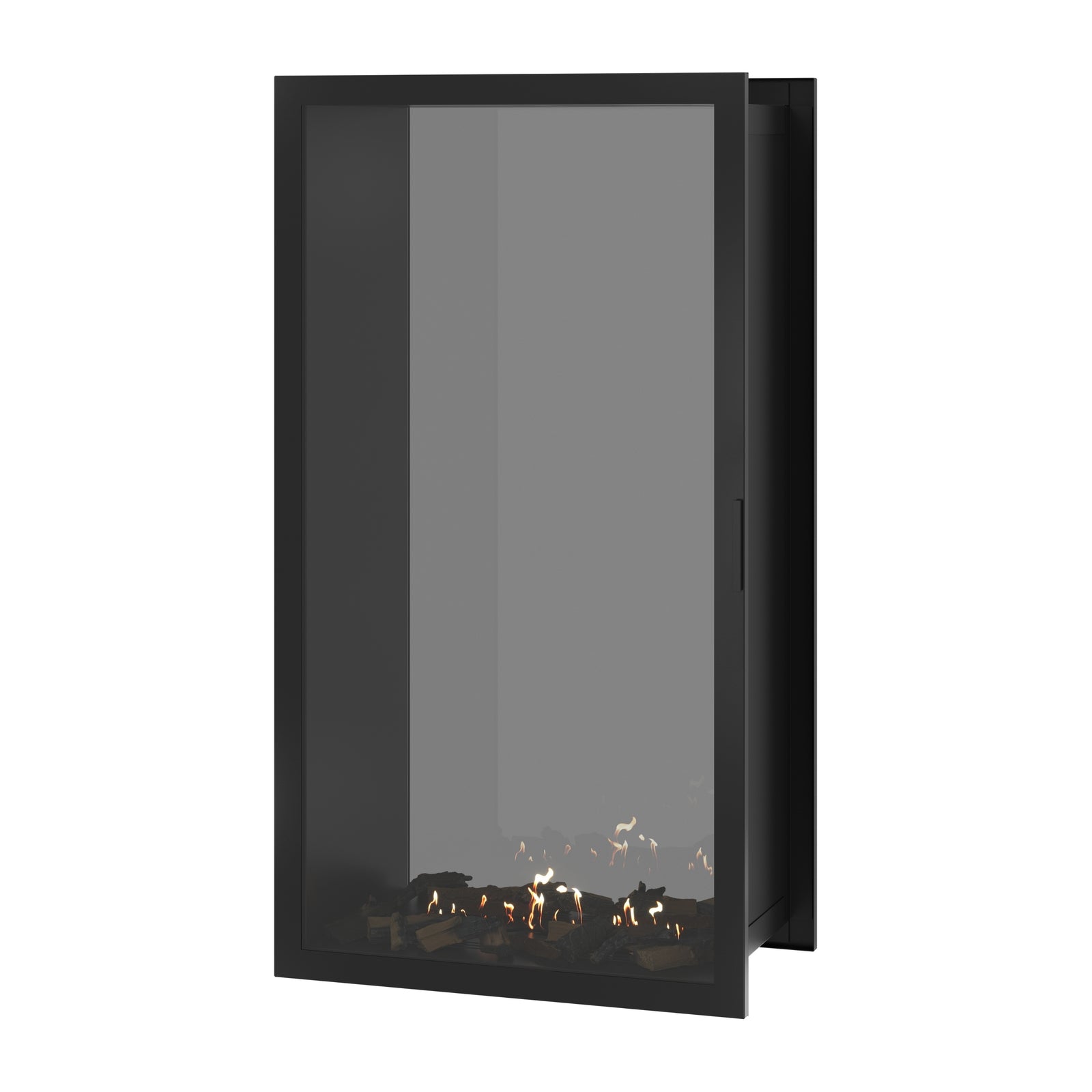 Fame Vertical See-Through Fireplace Full Glass 90 x 180 cm