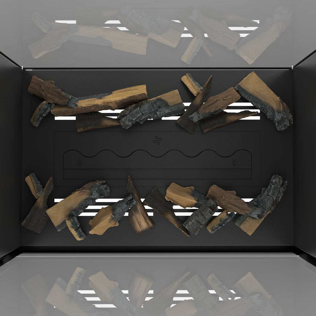 Fame Vertical See-Through Fireplace Full Glass 90 x 200 cm