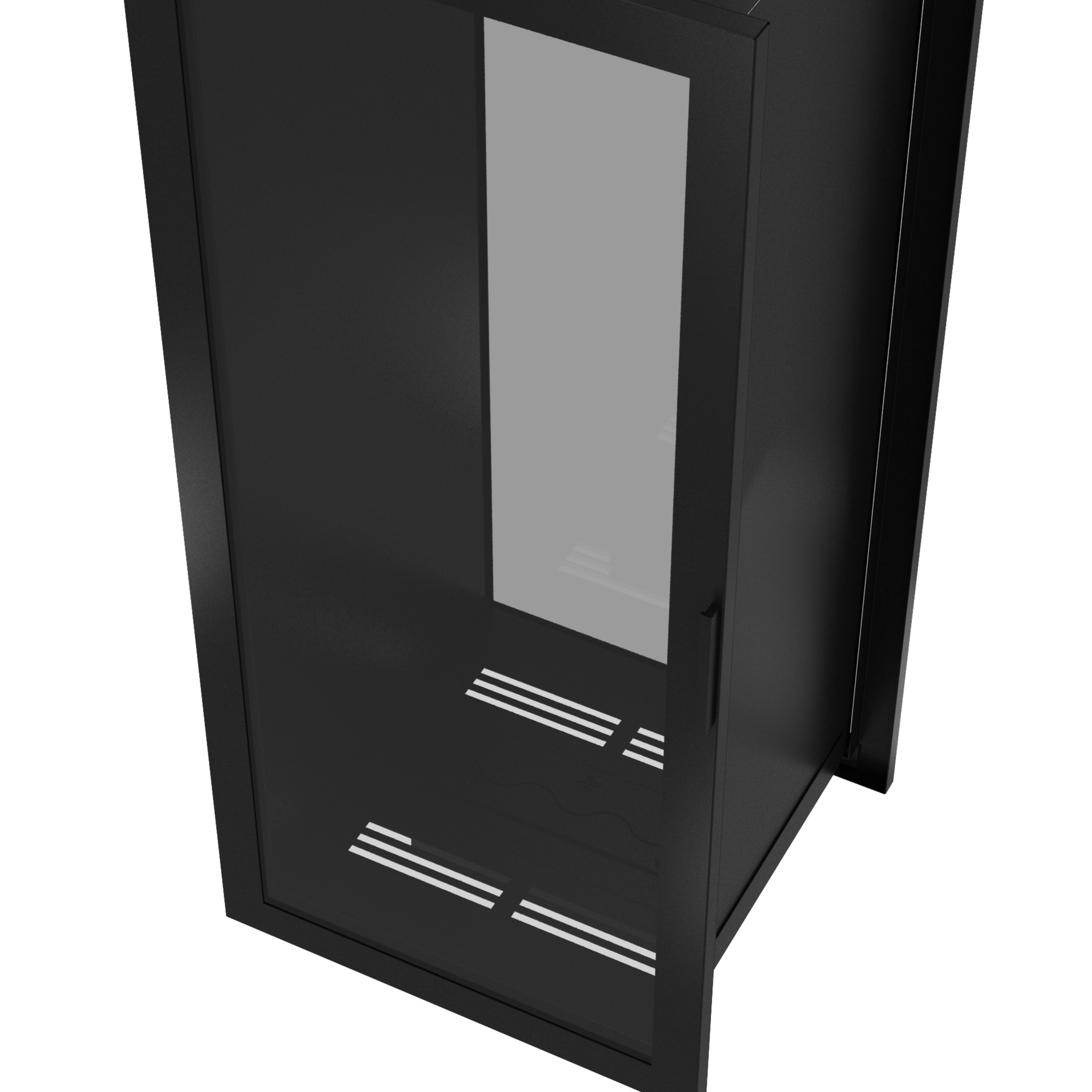 Image of Fame Vertical See-Through Fireplace Full Glass 70 x 200 cm