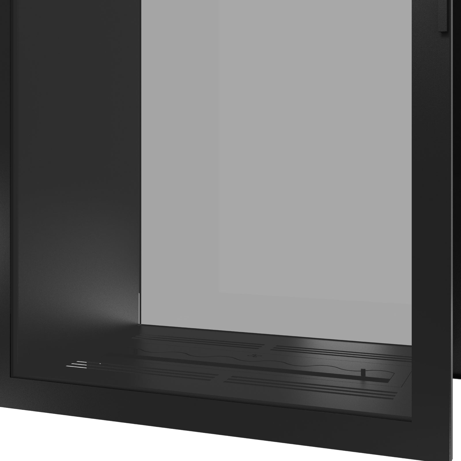 Fame Vertical See-Through Fireplace Full Glass 80 x 100 cm