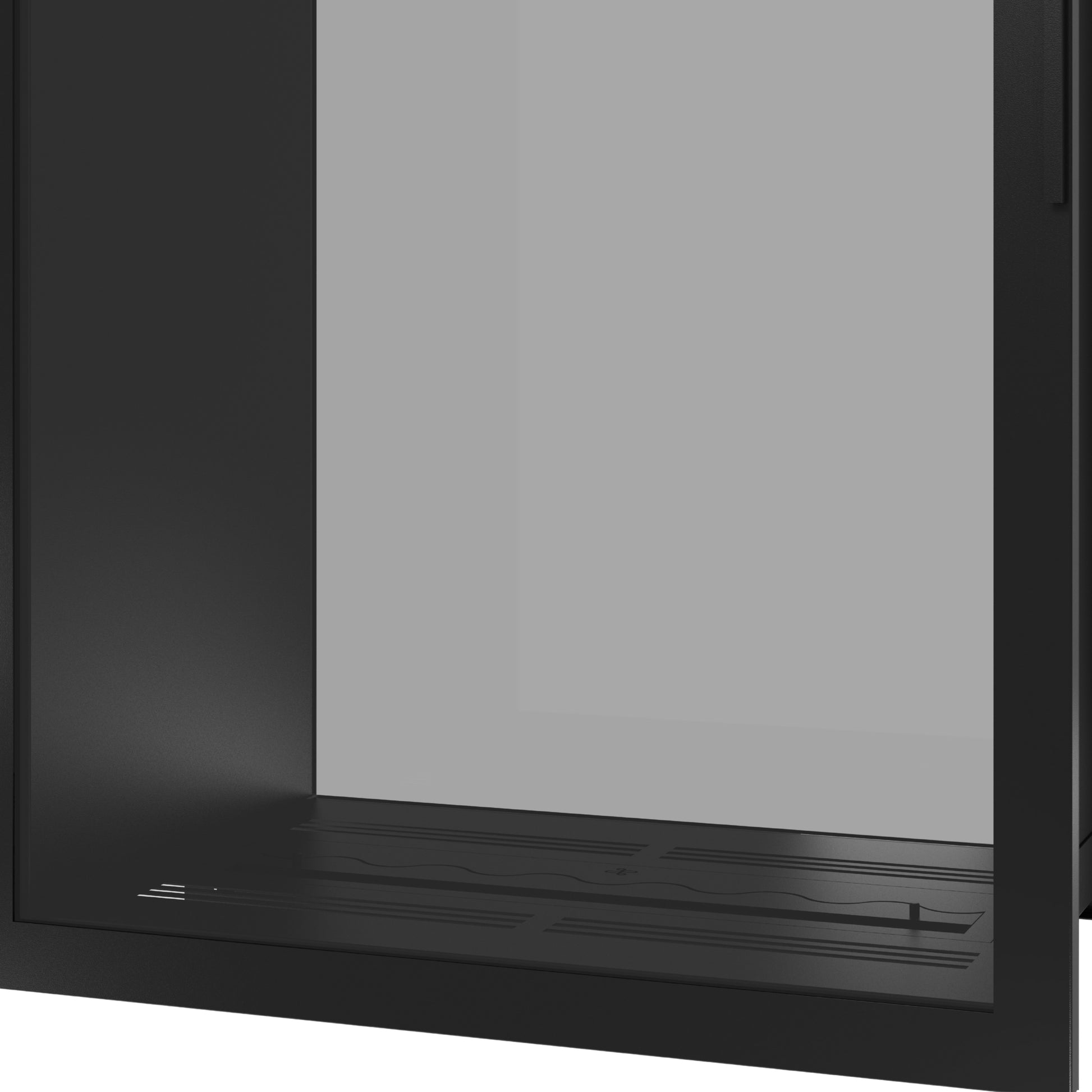Fame Vertical See-Through Fireplace Full Glass 90 x 120 cm