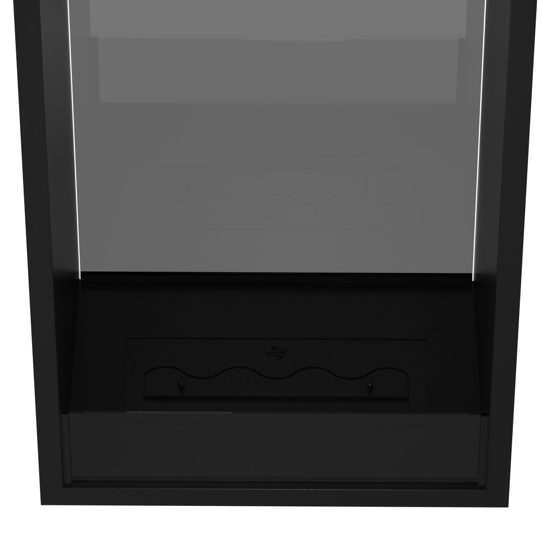 Fame Vertical See-Through Fireplace Single Full Glass 60 x 100 cm