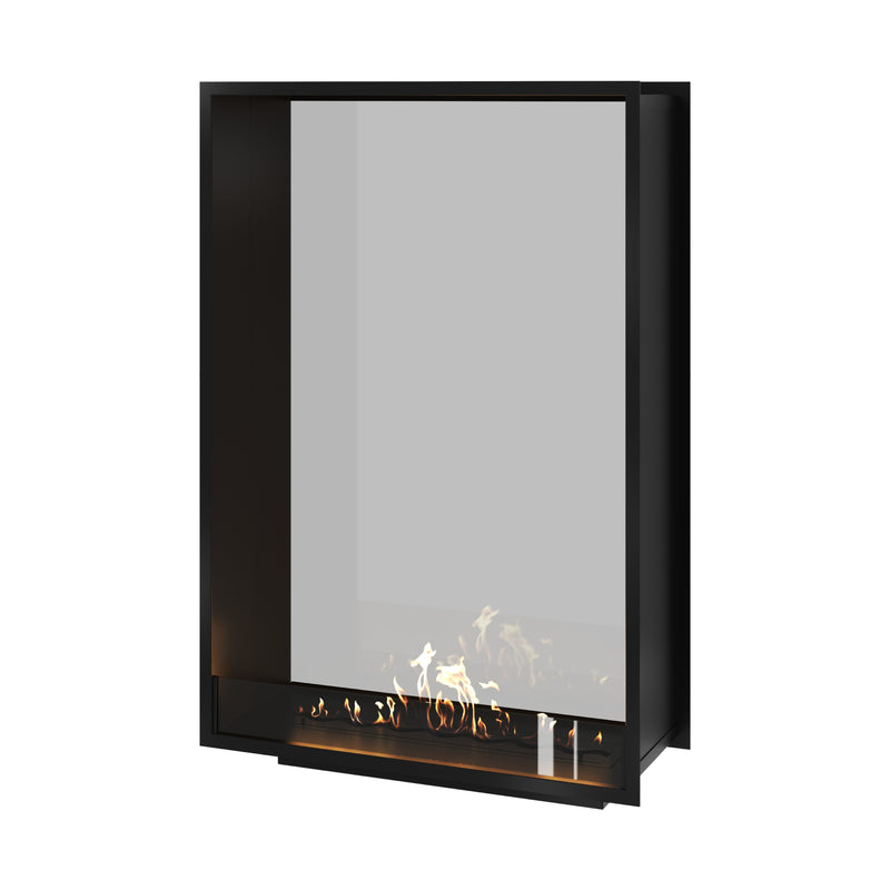 Fame Vertical See-through Fireplace Single Full Glass 100 x 140 cm