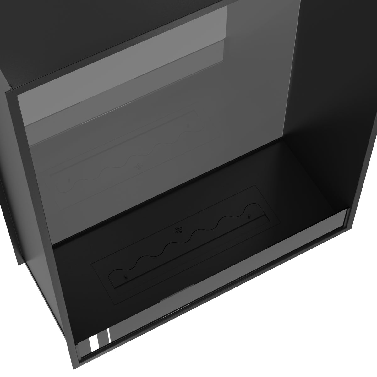 Fame Vertical See-through Fireplace Single Full Glass 100 x 140 cm