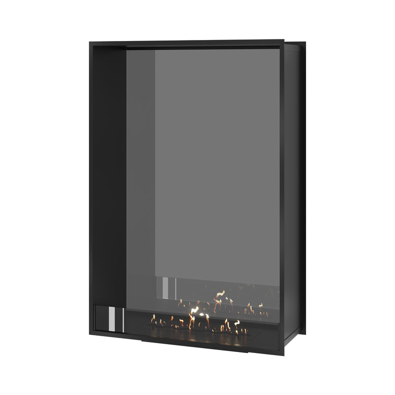 Fame Vertical See-through Fireplace Single Full Glass 100 x 140 cm