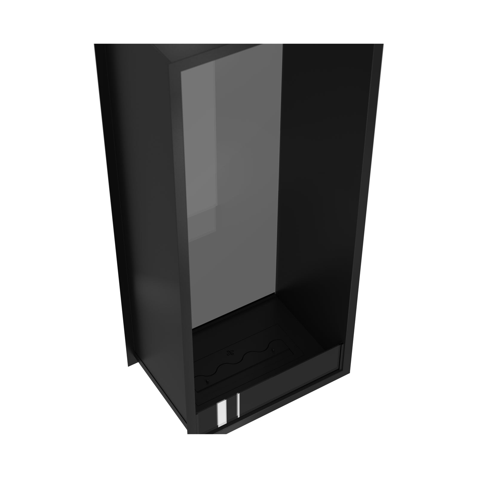 Fame Vertical See-Through Fireplace Single Full Glass 60 x 100 cm