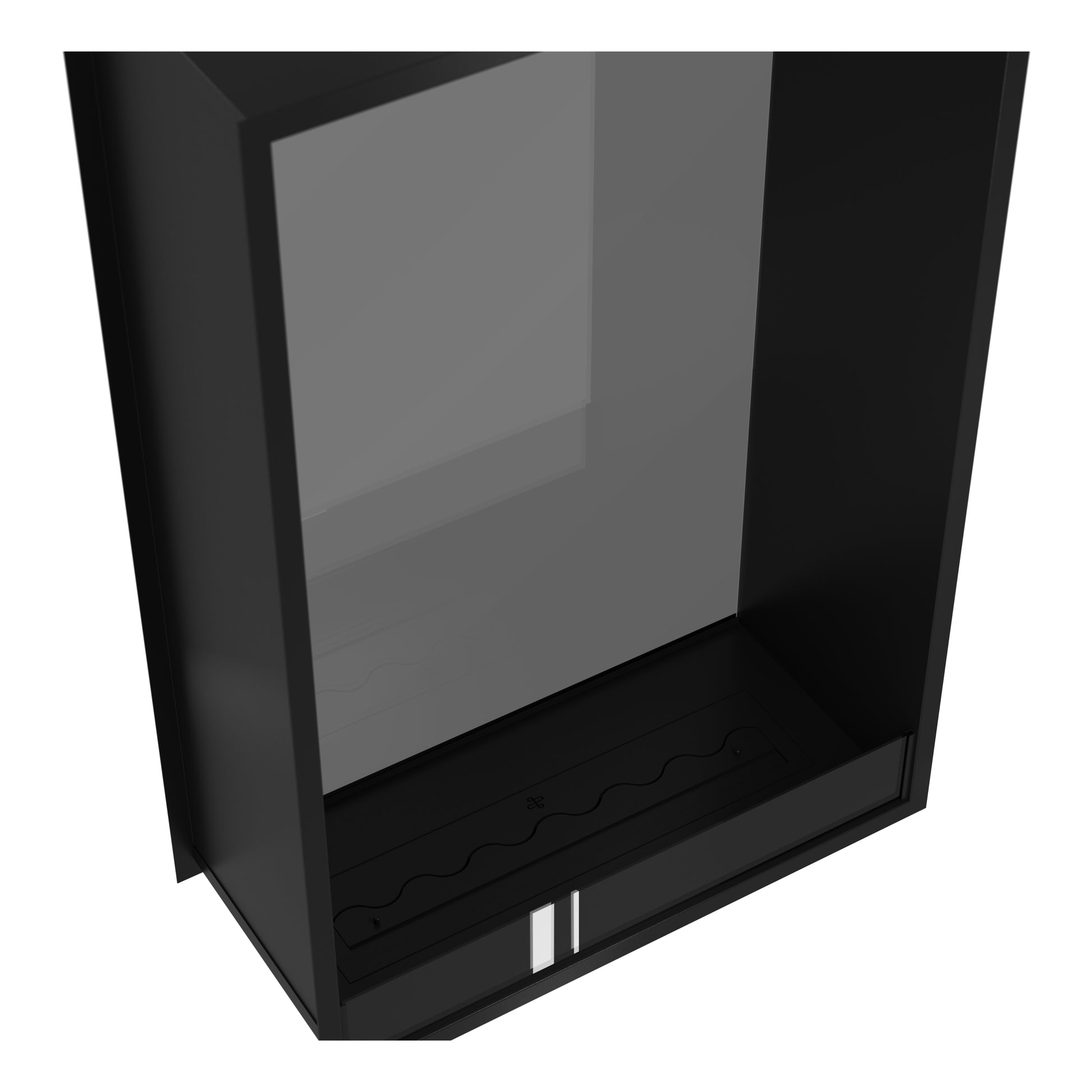 Fame Vertical See-through Fireplace Single Full Glass 100 x 100 cm