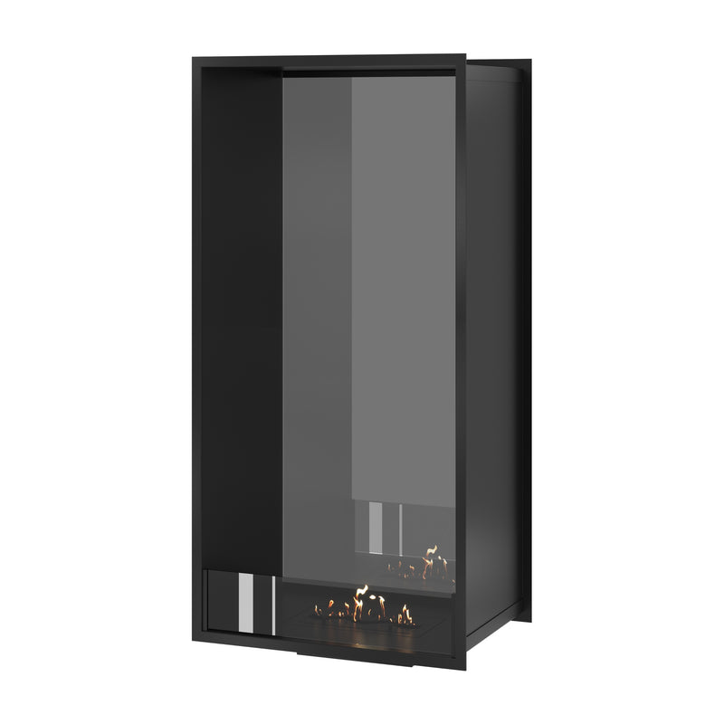 Fame Vertical See-Through Fireplace Single Full Glass 60 x 180 cm