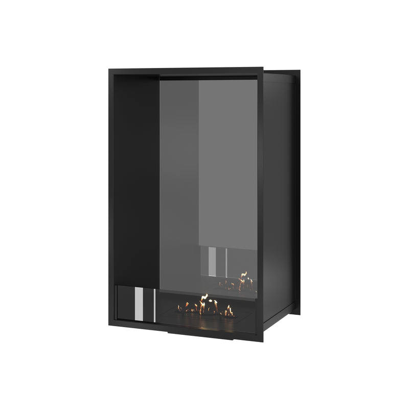 Fame Vertical See-Through Fireplace Single Full Glass 60 x 100 cm