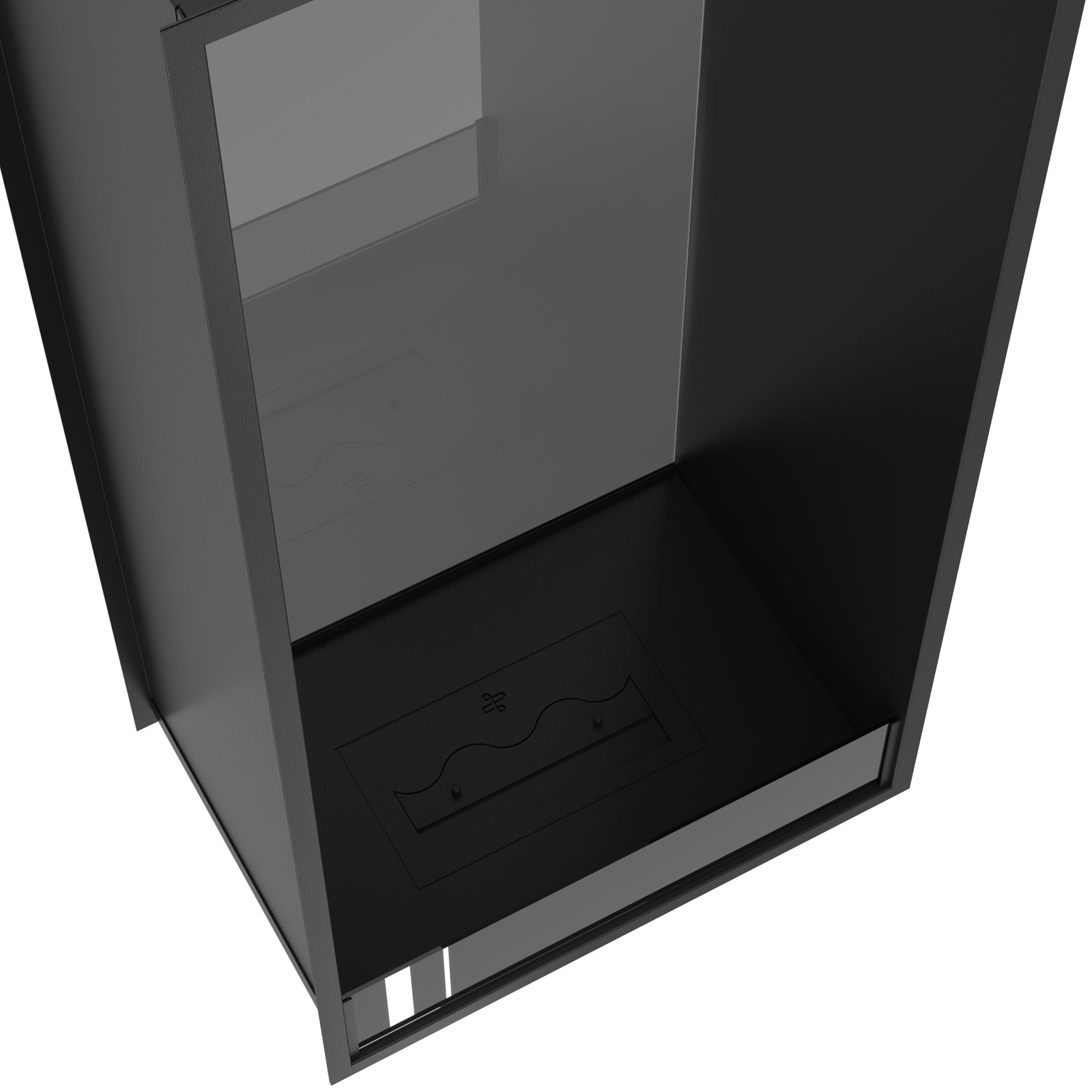 Fame Vertical See-Through Fireplace Single Full Glass 60 x 100 cm