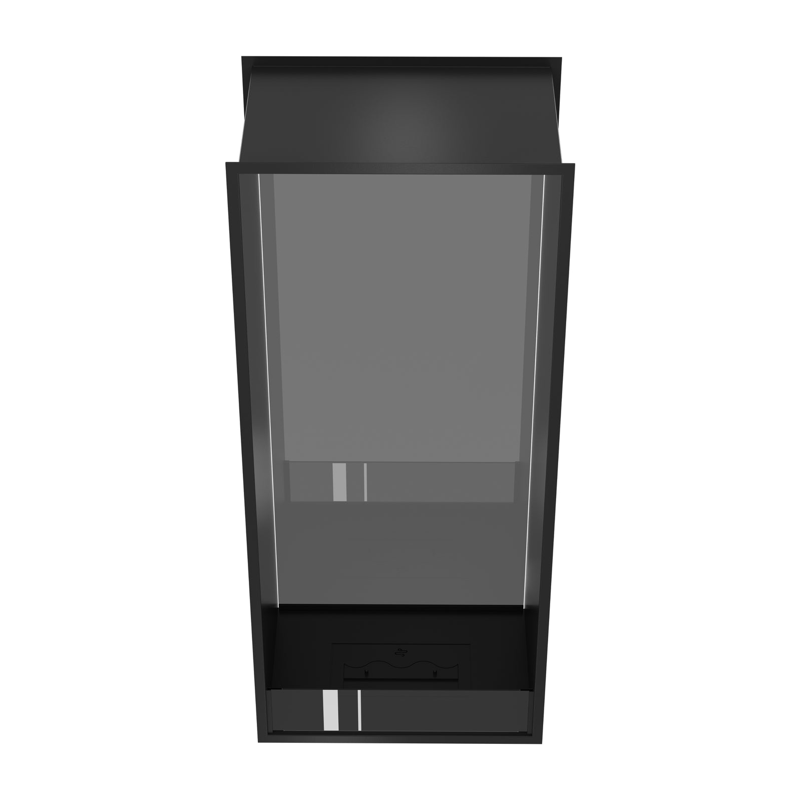 Fame Vertical See-Through Fireplace Single Full Glass 60 x 100 cm