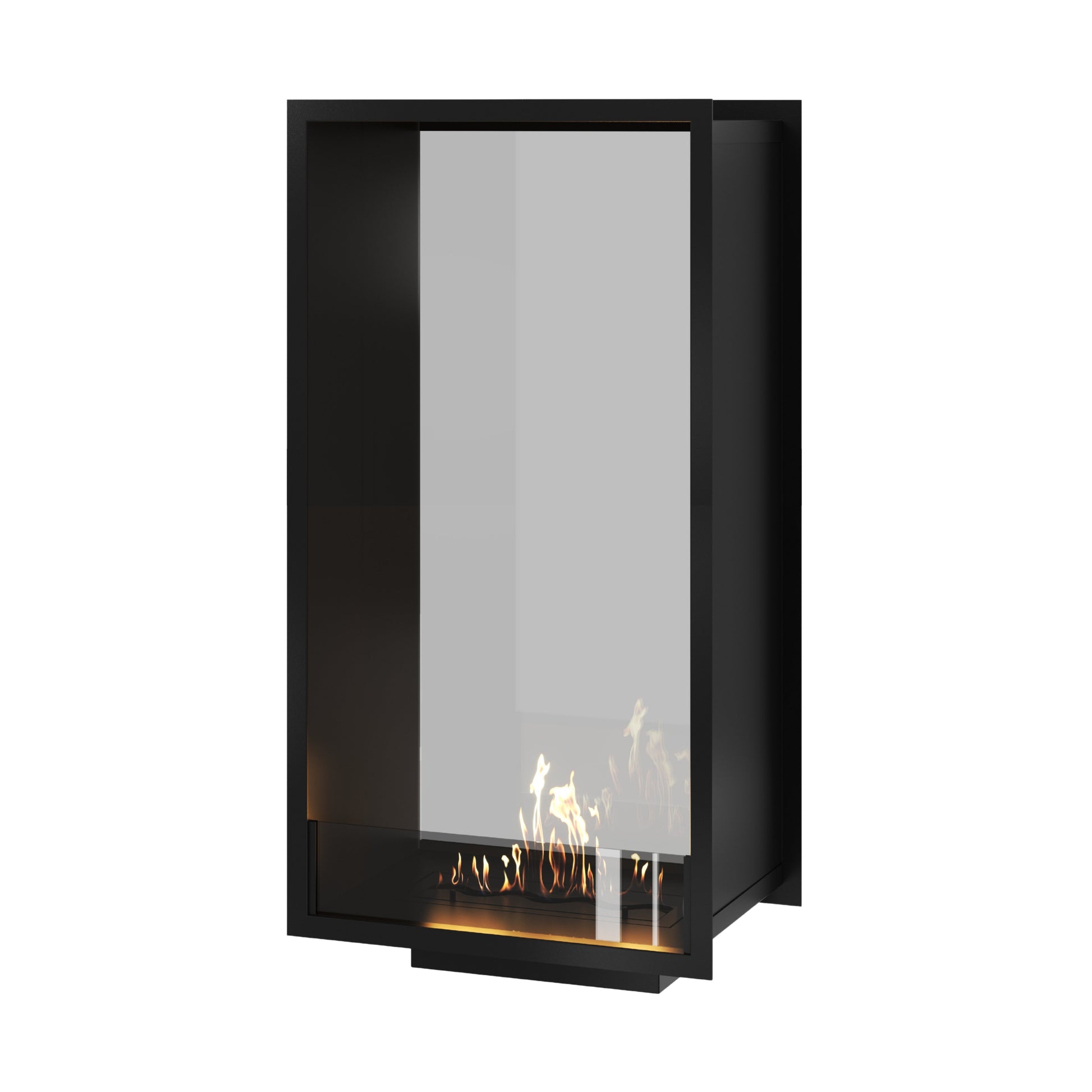Fame Vertical See-Through Fireplace Single Full Glass 60 x 160 cm