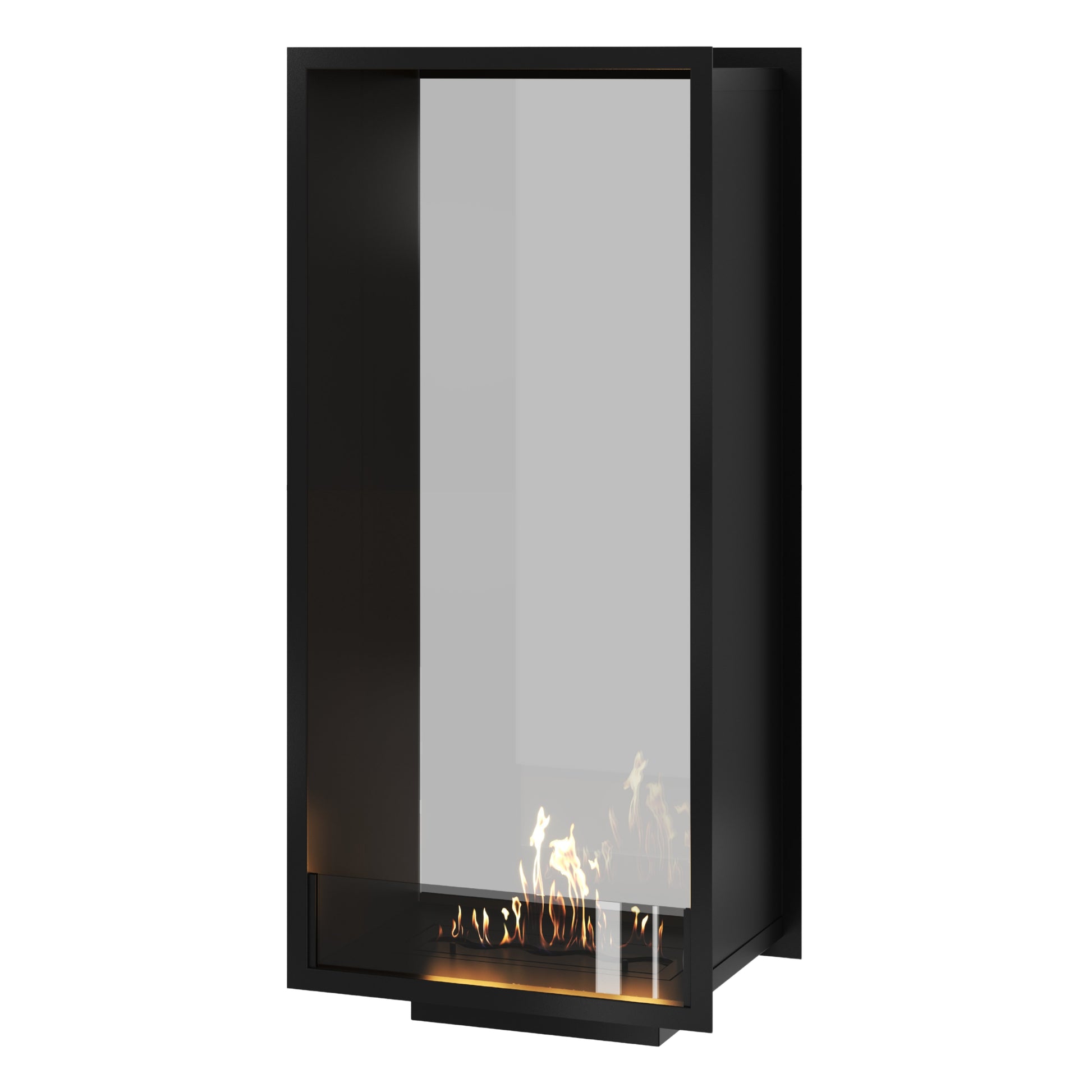 Fame Vertical See-Through Fireplace Single Full Glass 60 x 200 cm