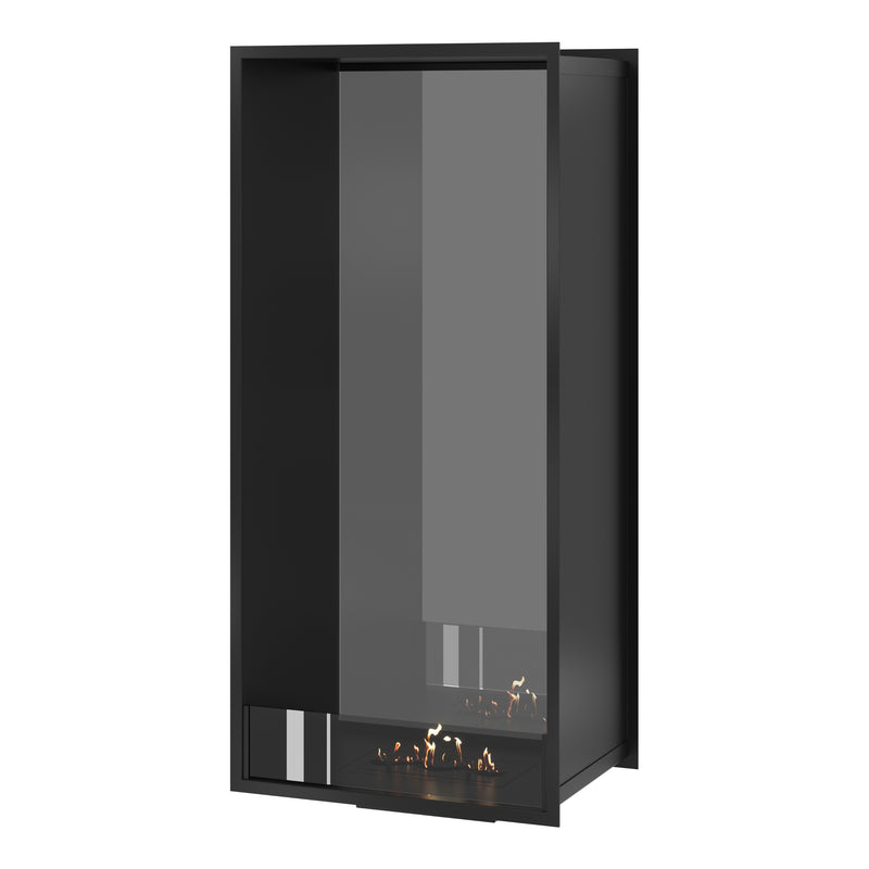 Fame Vertical See-Through Fireplace Single Full Glass 60 x 200 cm
