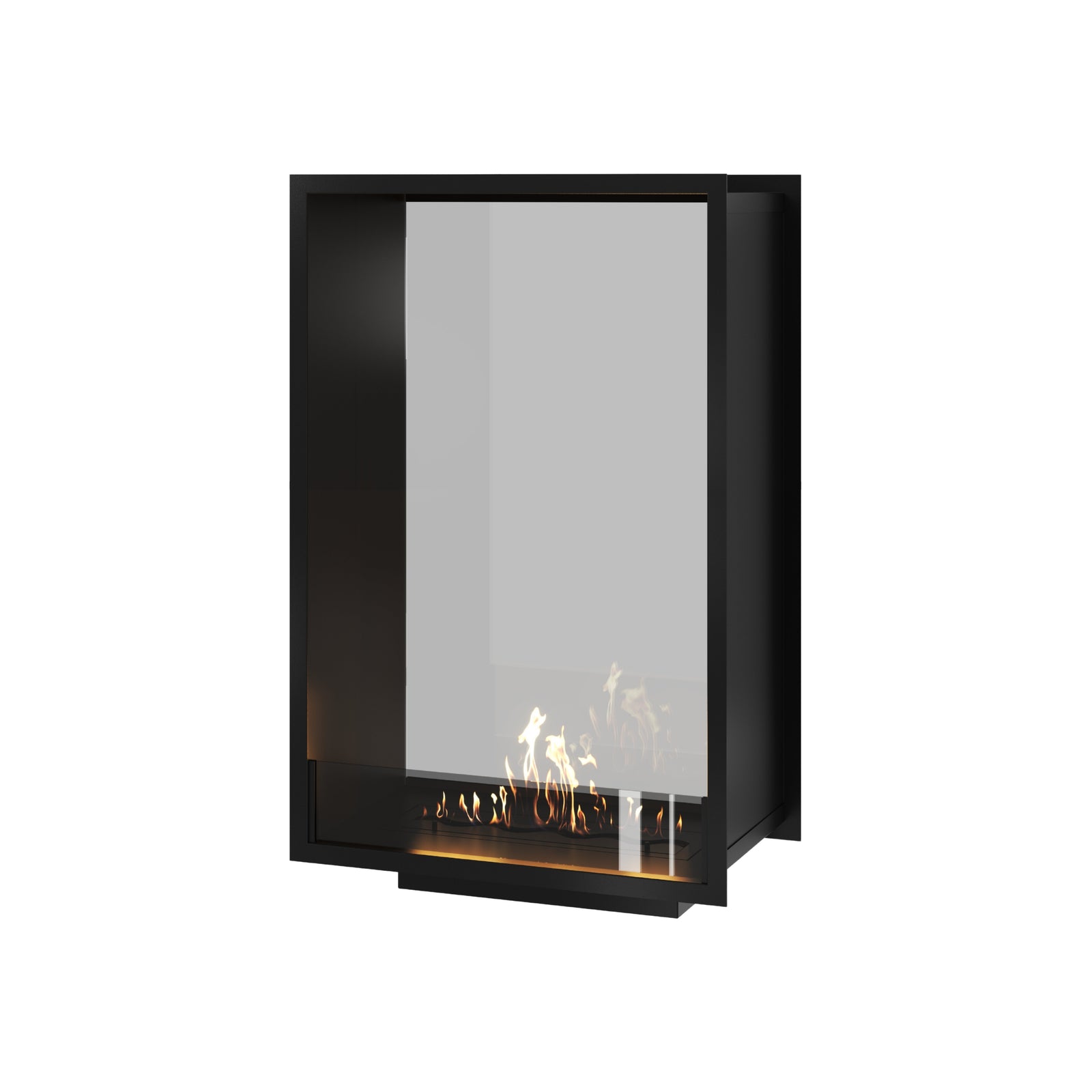 Fame Vertical See-through Fireplace Single Full Glass 70 x 100 cm