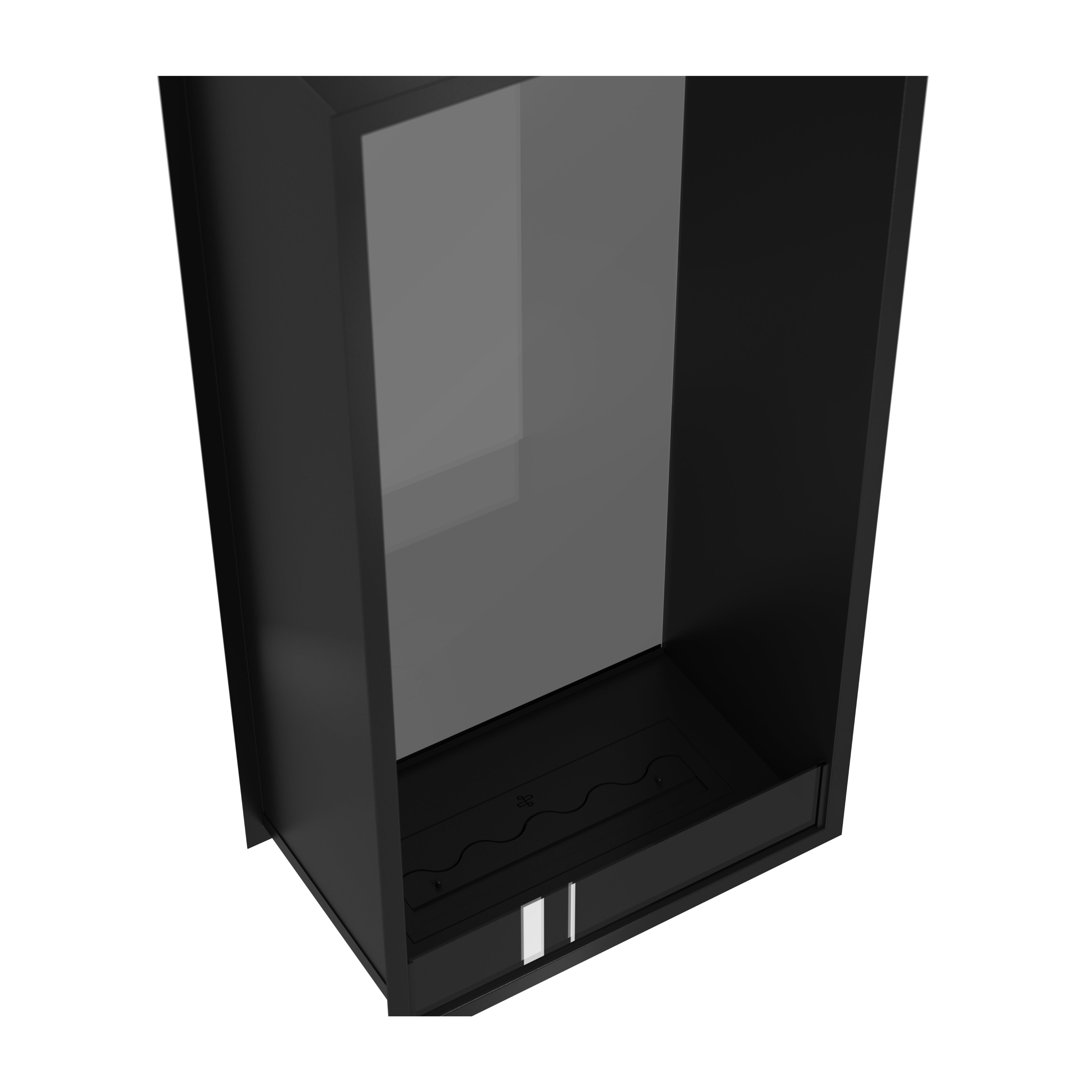 Image of Fame Vertical See-through Fireplace Single Full Glass 70 x 100 cm
