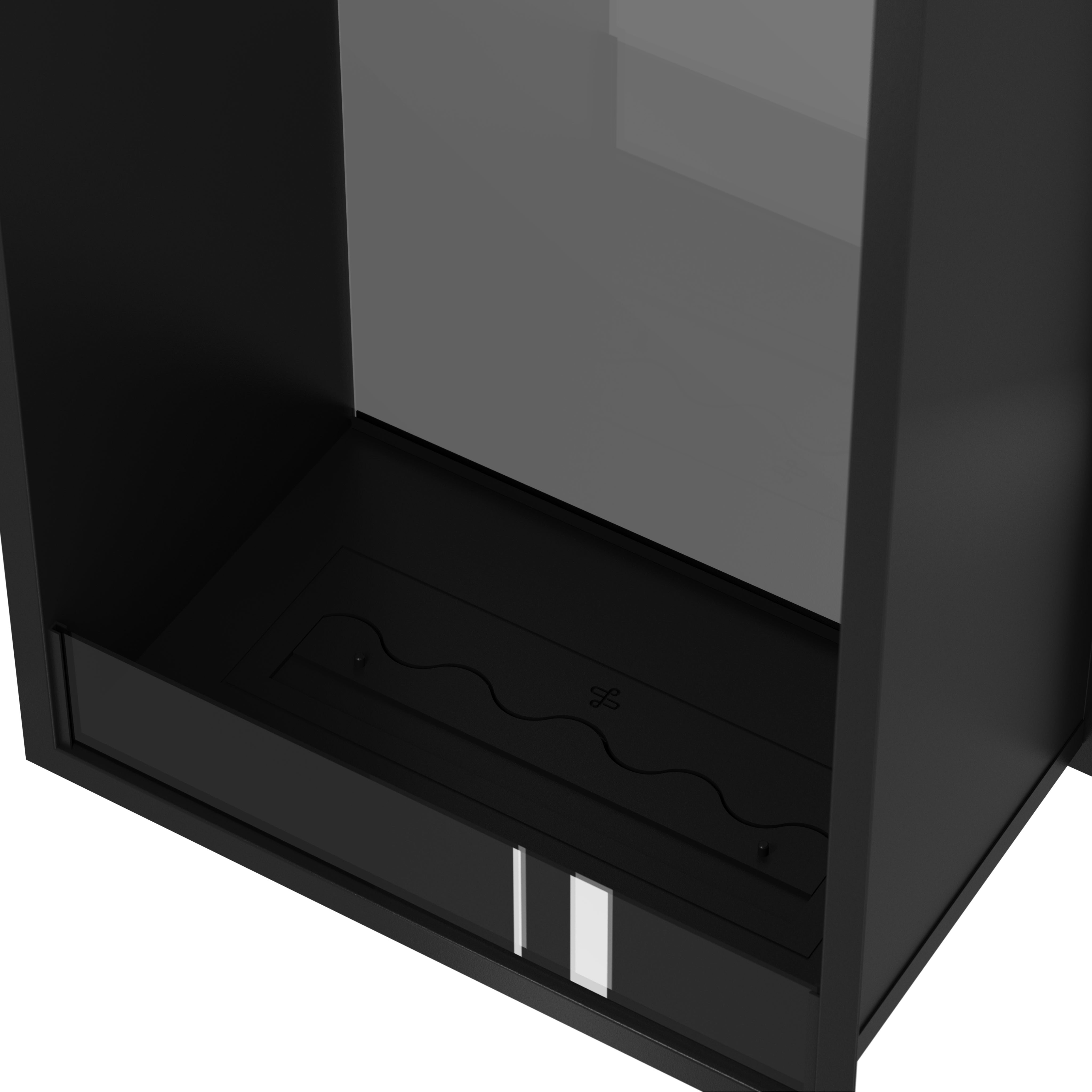 Image of Fame Vertical See-through Fireplace Single Full Glass 70 x 100 cm