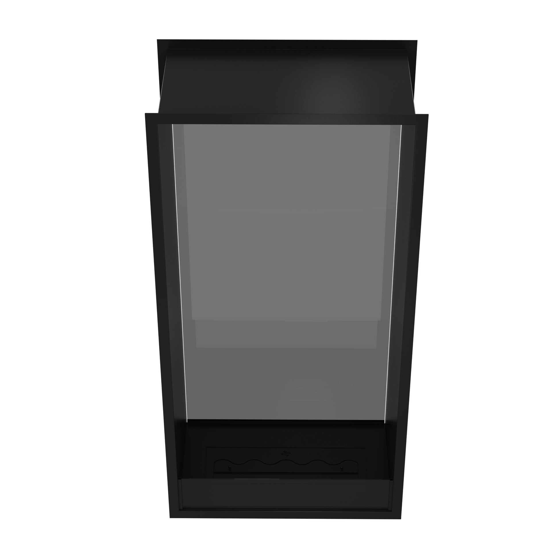 Fame Vertical See-through Fireplace Single Full Glass 70 x 100 cm
