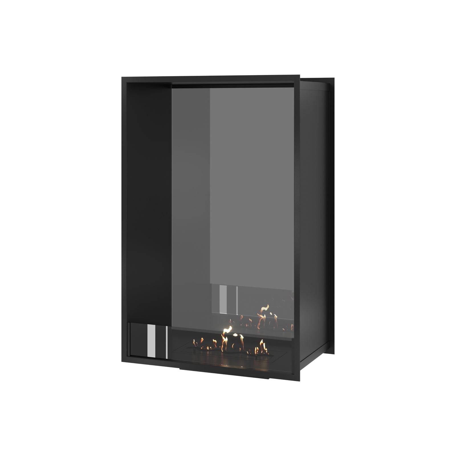 Fame Vertical See-through Fireplace Single Full Glass 70 x 100 cm