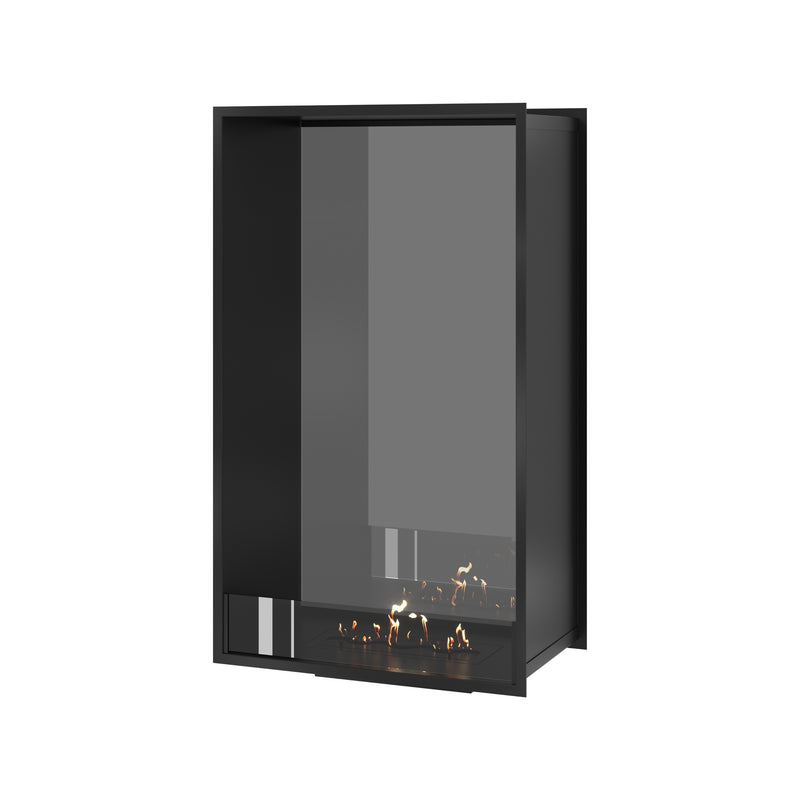 Fame Vertical See-through Fireplace Single Full Glass 70 x 120 cm