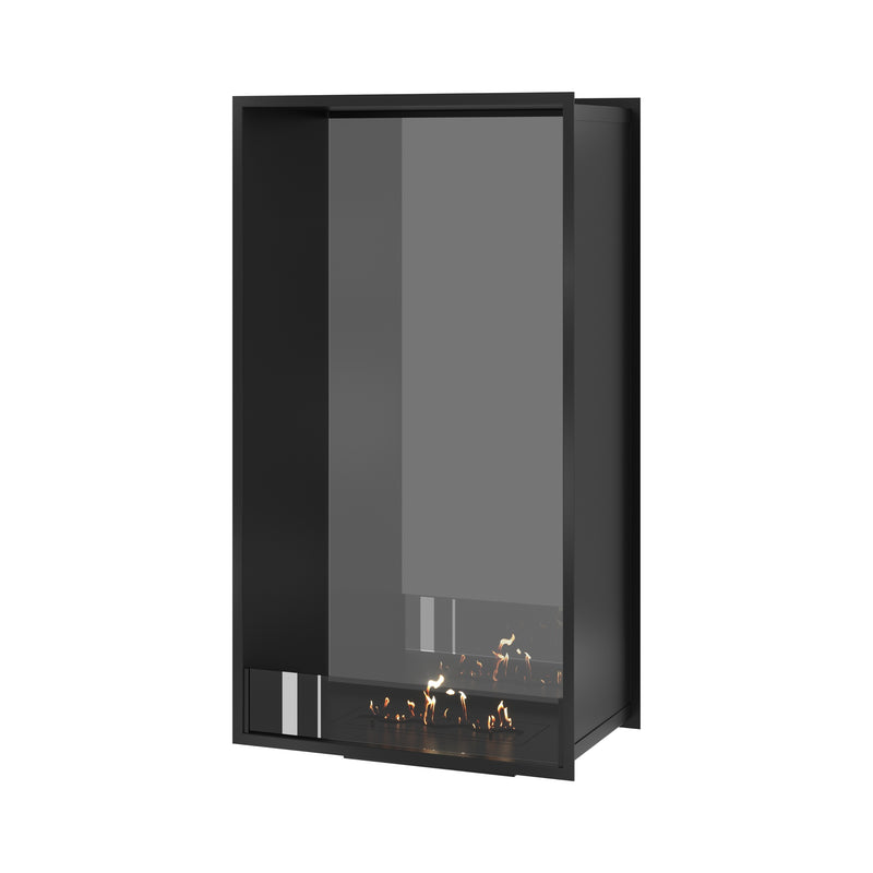 Fame Vertical See-through Fireplace Single Full Glass 70 x 140 cm