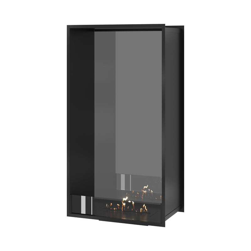 Fame Vertical See-through Fireplace Single Full Glass 70 x 160 cm