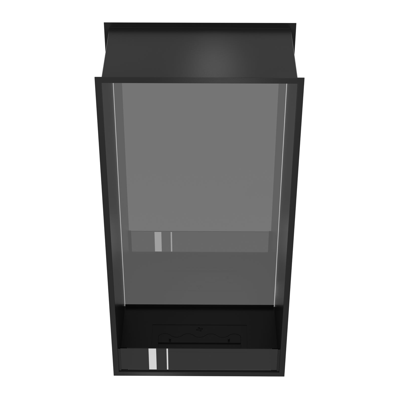 Fame Vertical See-through Fireplace Single Full Glass 70 x 180 cm