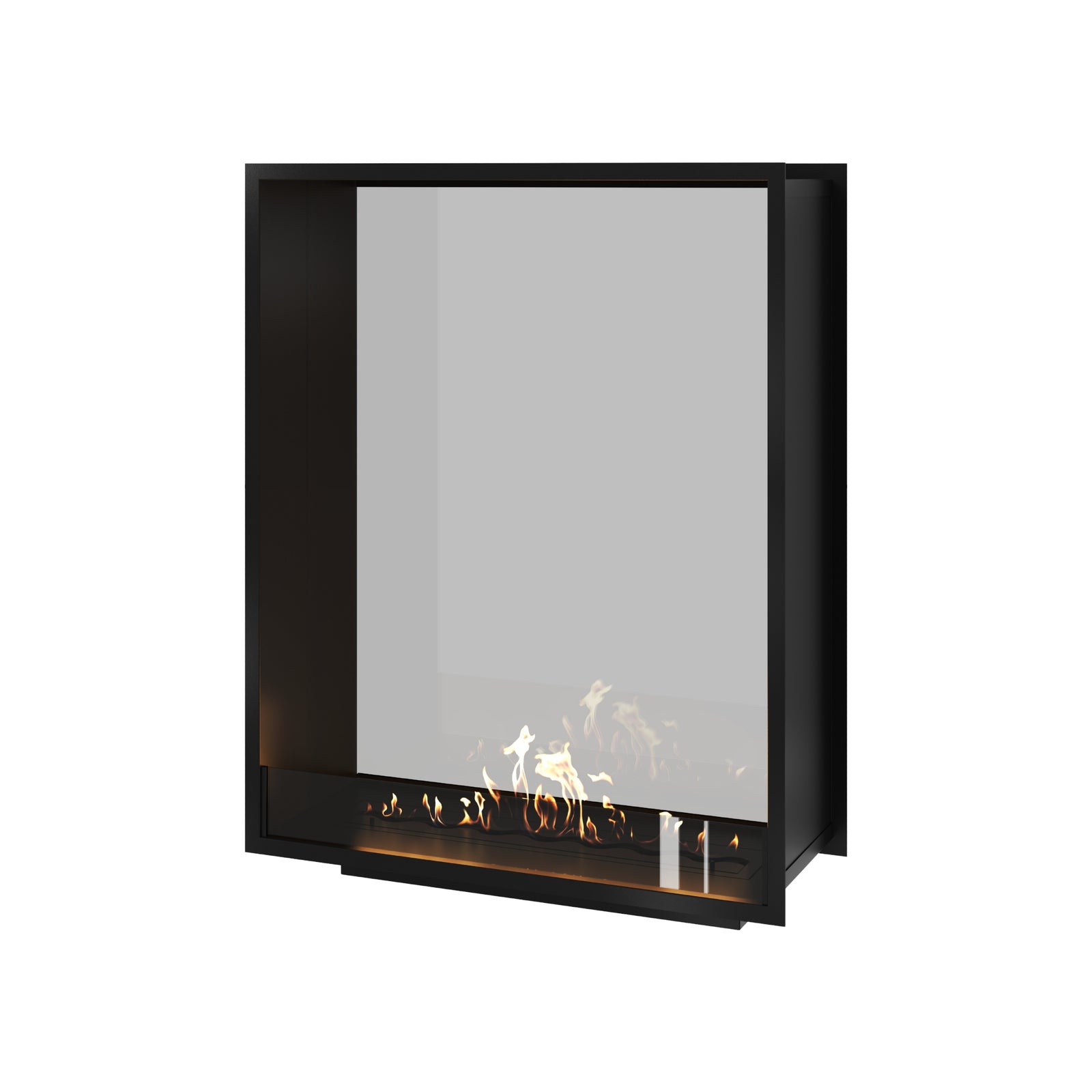 Fame Vertical See-through Fireplace Single Full Glass 100 x 100 cm