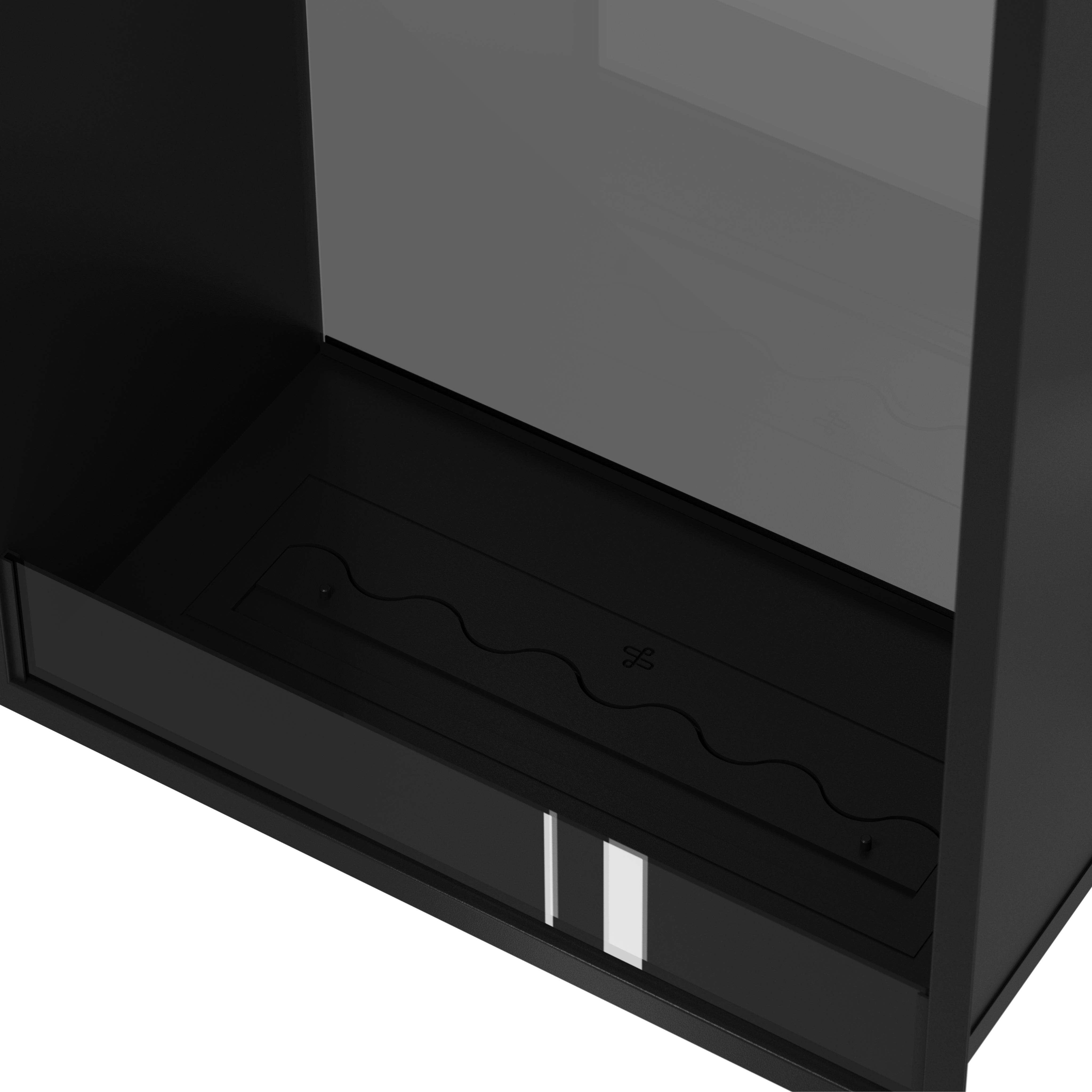 Image of Fame Vertical See-through Fireplace Single Full Glass 80 x 100 cm