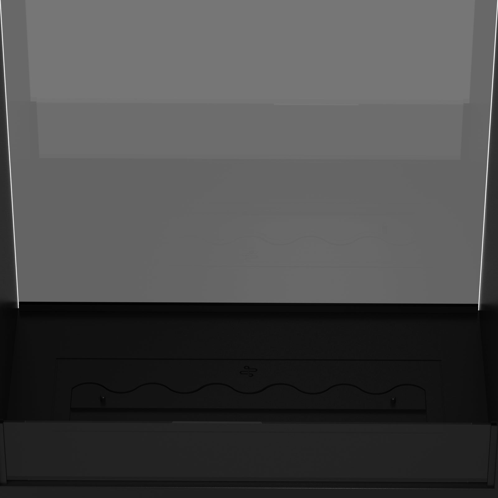 Fame Vertical See-through Fireplace Single Full Glass 80 x 160 cm