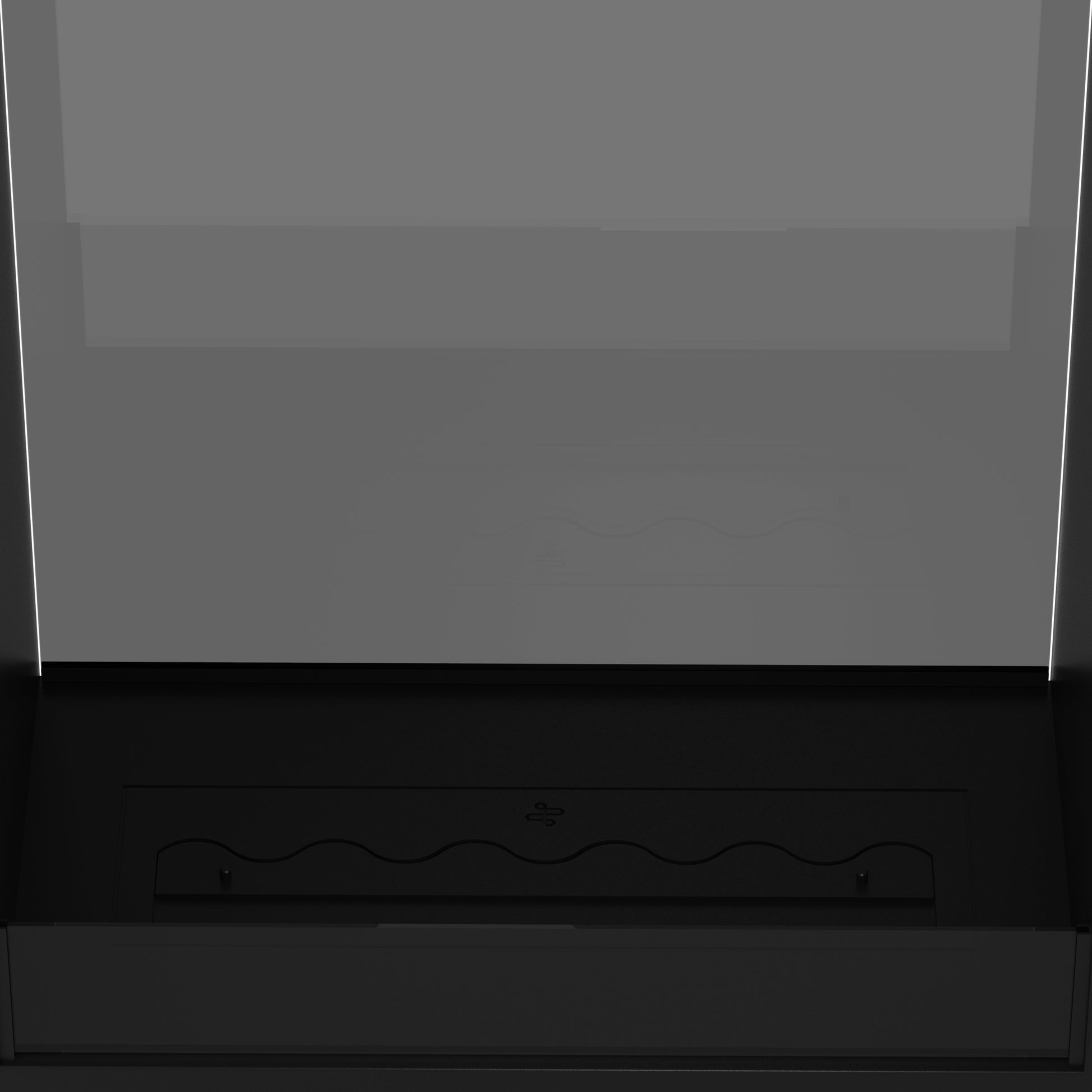 Fame Vertical See-through Fireplace Single Full Glass 80 x 140 cm