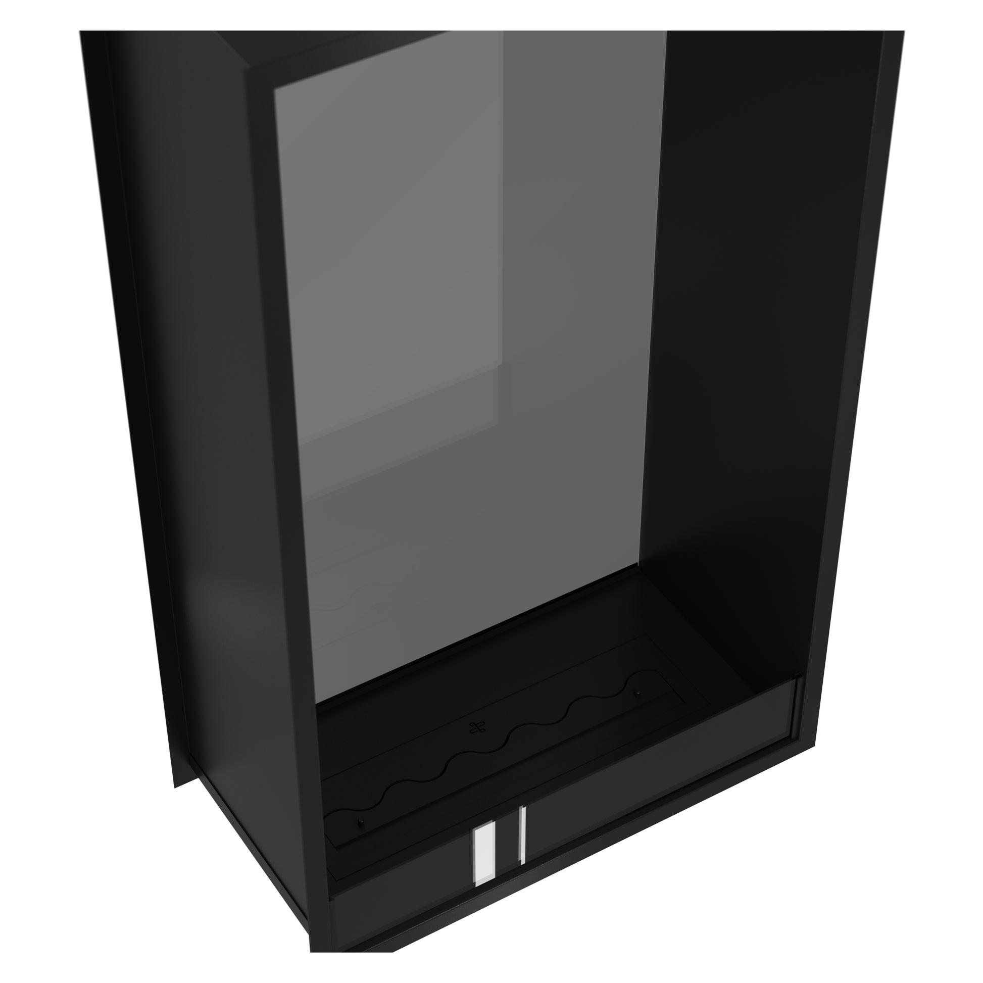 Fame Vertical See-through Fireplace Single Full Glass 80 x 100 cm