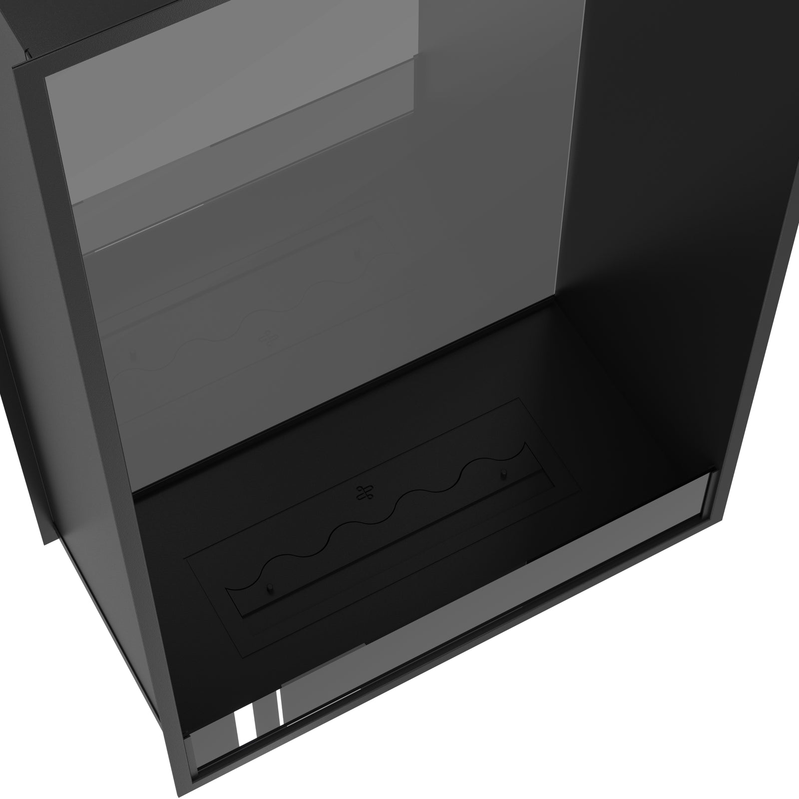Fame Vertical See-through Fireplace Single Full Glass 80 x 100 cm