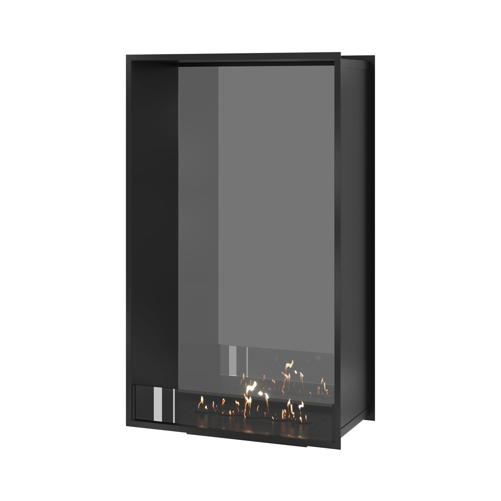 Fame Vertical See-through Fireplace Single Full Glass 80 x 140 cm