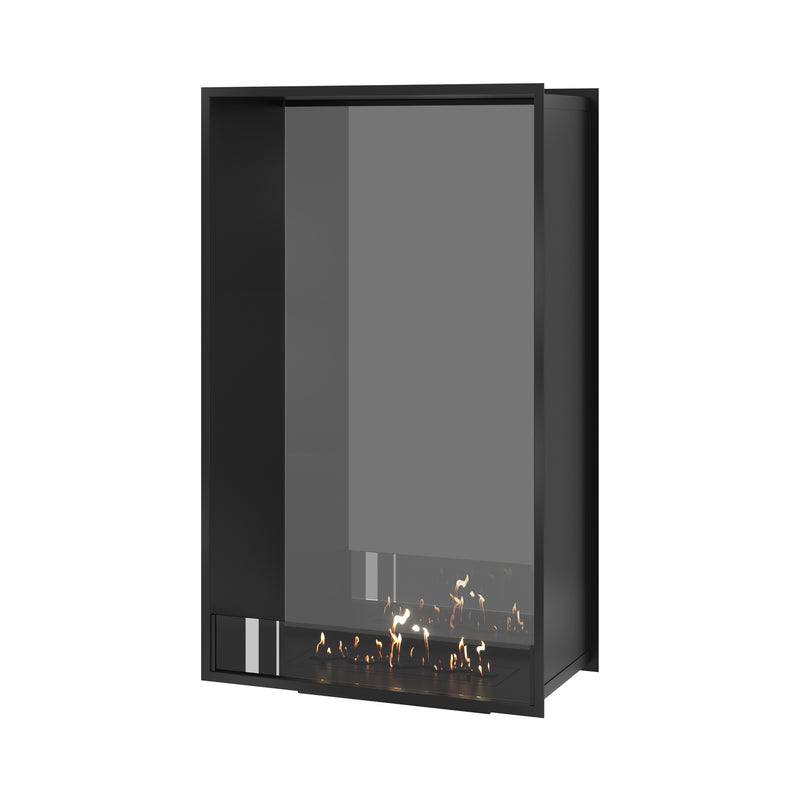 Fame Vertical See-through Fireplace Single Full Glass 80 x 140 cm