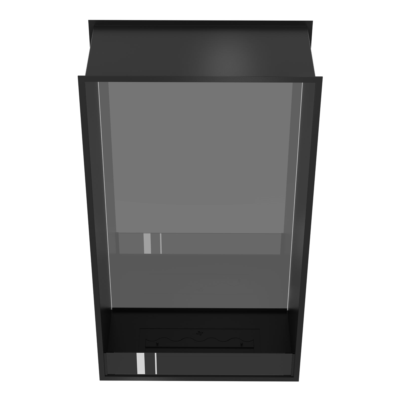 Fame Vertical See-through Fireplace Single Full Glass 80 x 200 cm