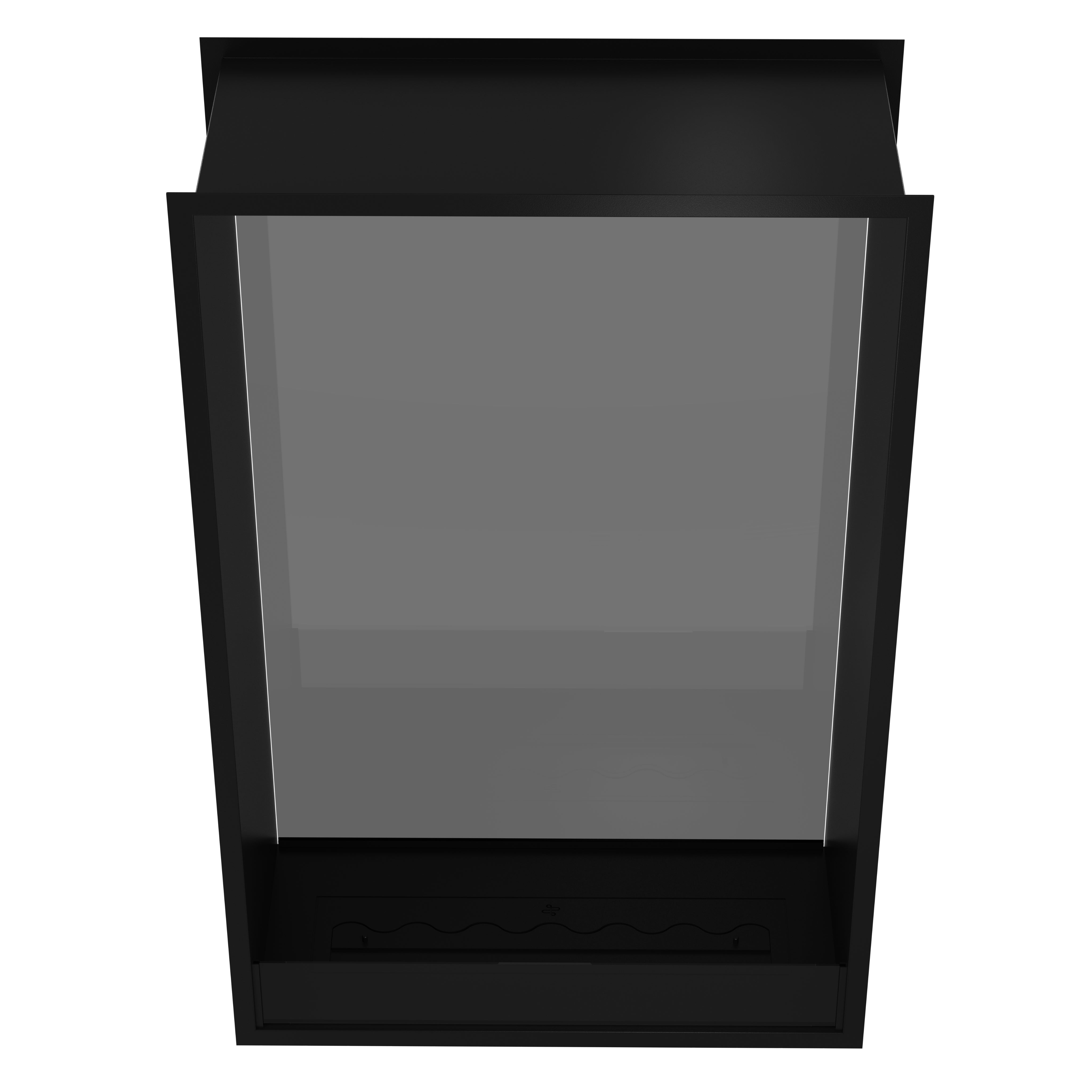 Image of Fame Vertical See-through Fireplace Single Full Glass 90 x 100 cm