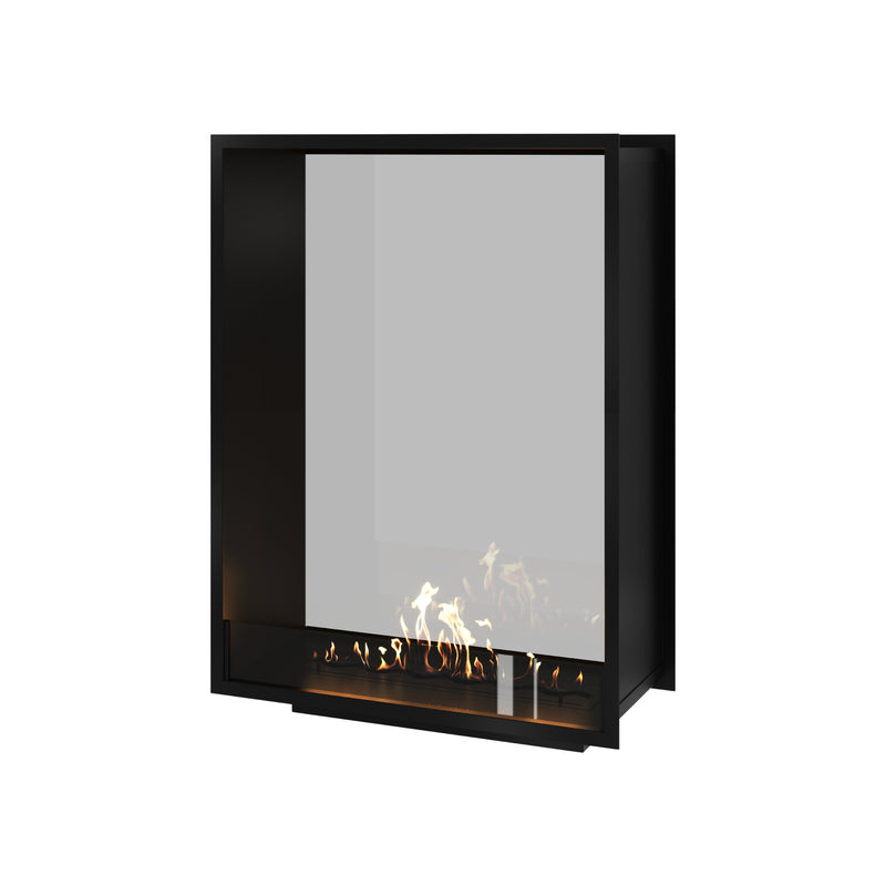 Fame Vertical See-through Fireplace Single Full Glass 90 x 100 cm