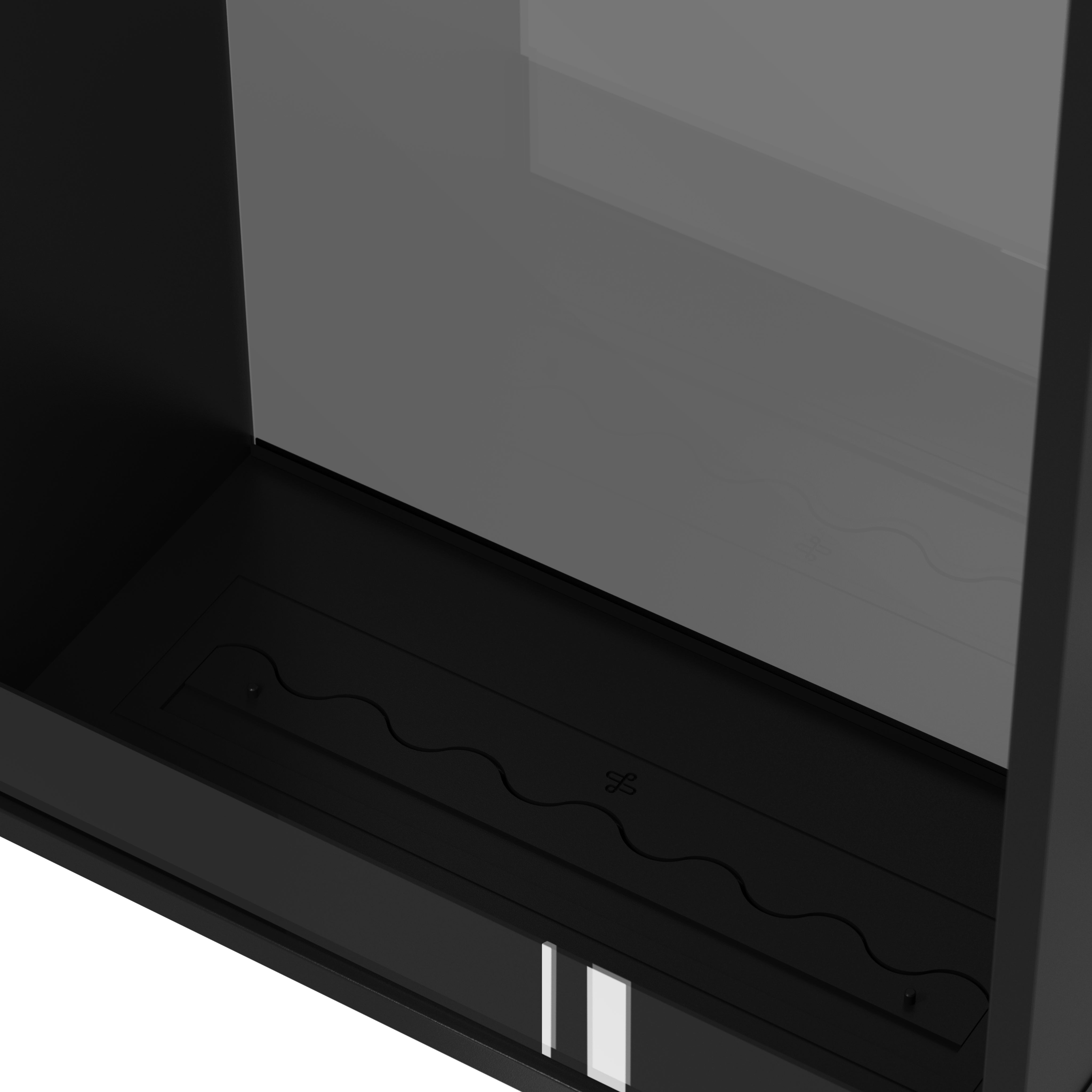 Image of Fame Vertical See-through Fireplace Single Full Glass 90 x 100 cm