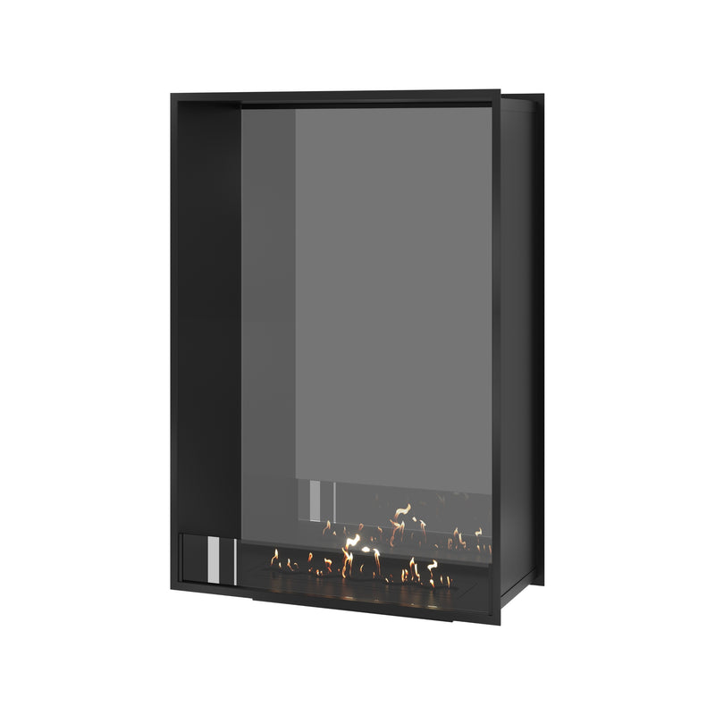 Fame Vertical See-through Fireplace Single Full Glass 90 x 120 cm