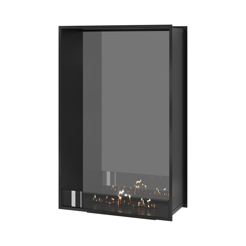 Fame Vertical See-through Fireplace Single Full Glass 90 x 140 cm
