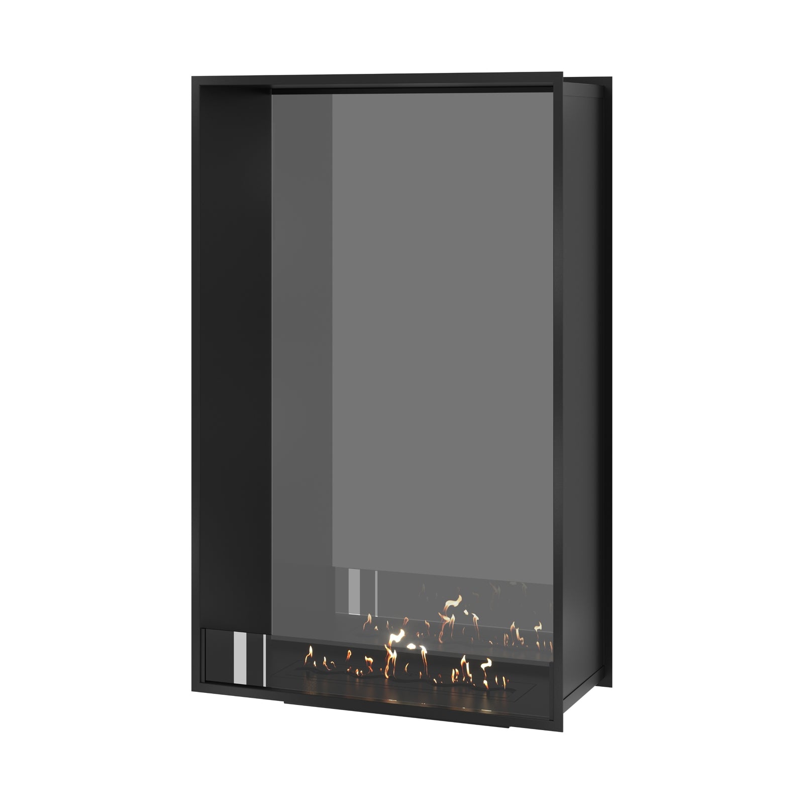 Fame Vertical See-through Fireplace Single Full Glass 90 x 160 cm