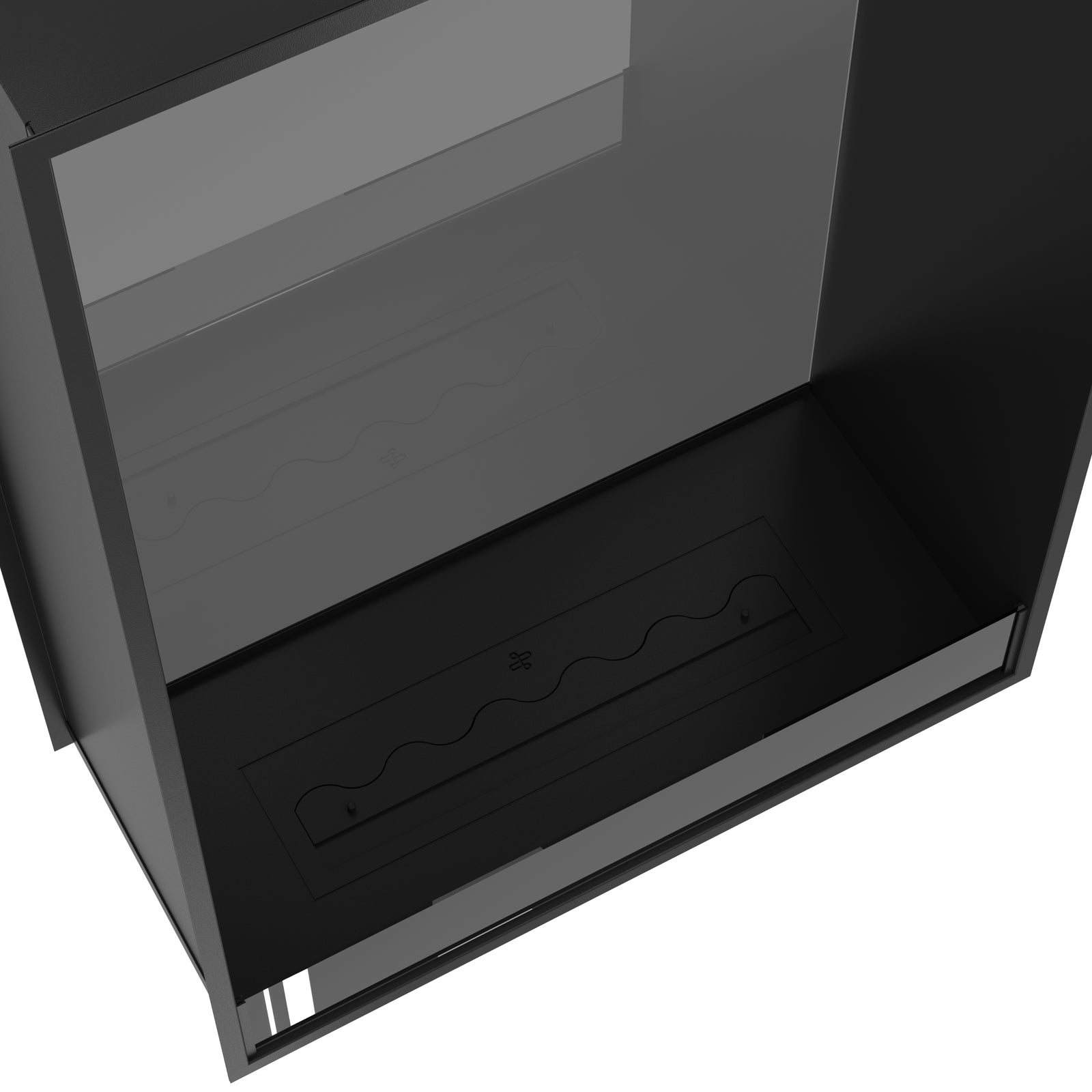 Fame Vertical See-through Fireplace Single Full Glass 90 x 160 cm