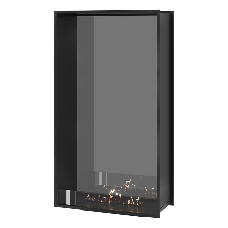 Fame Vertical See-through Fireplace Single Full Glass 90 x 200 cm