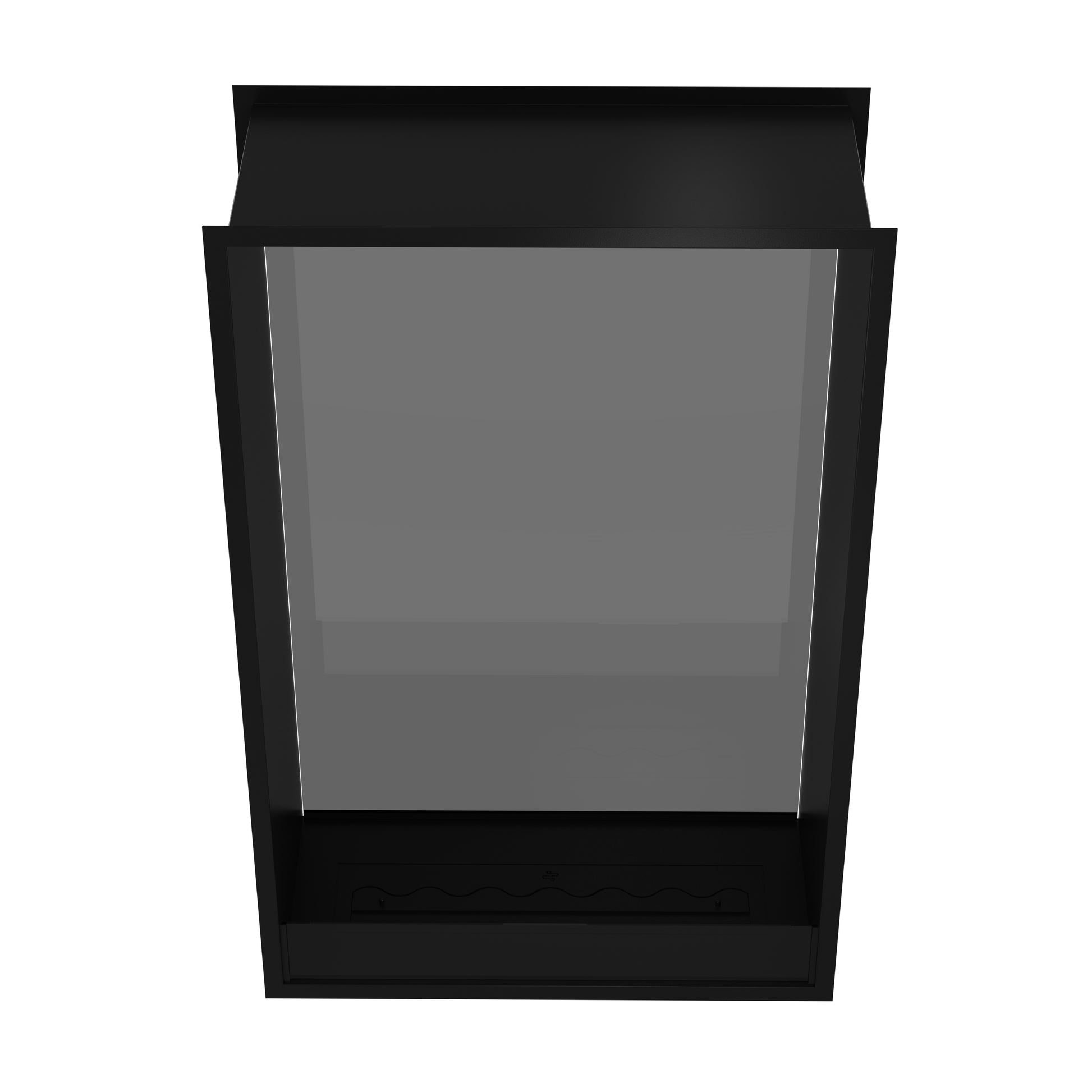 Fame Vertical See-through Fireplace Single Full Glass 100 x 100 cm