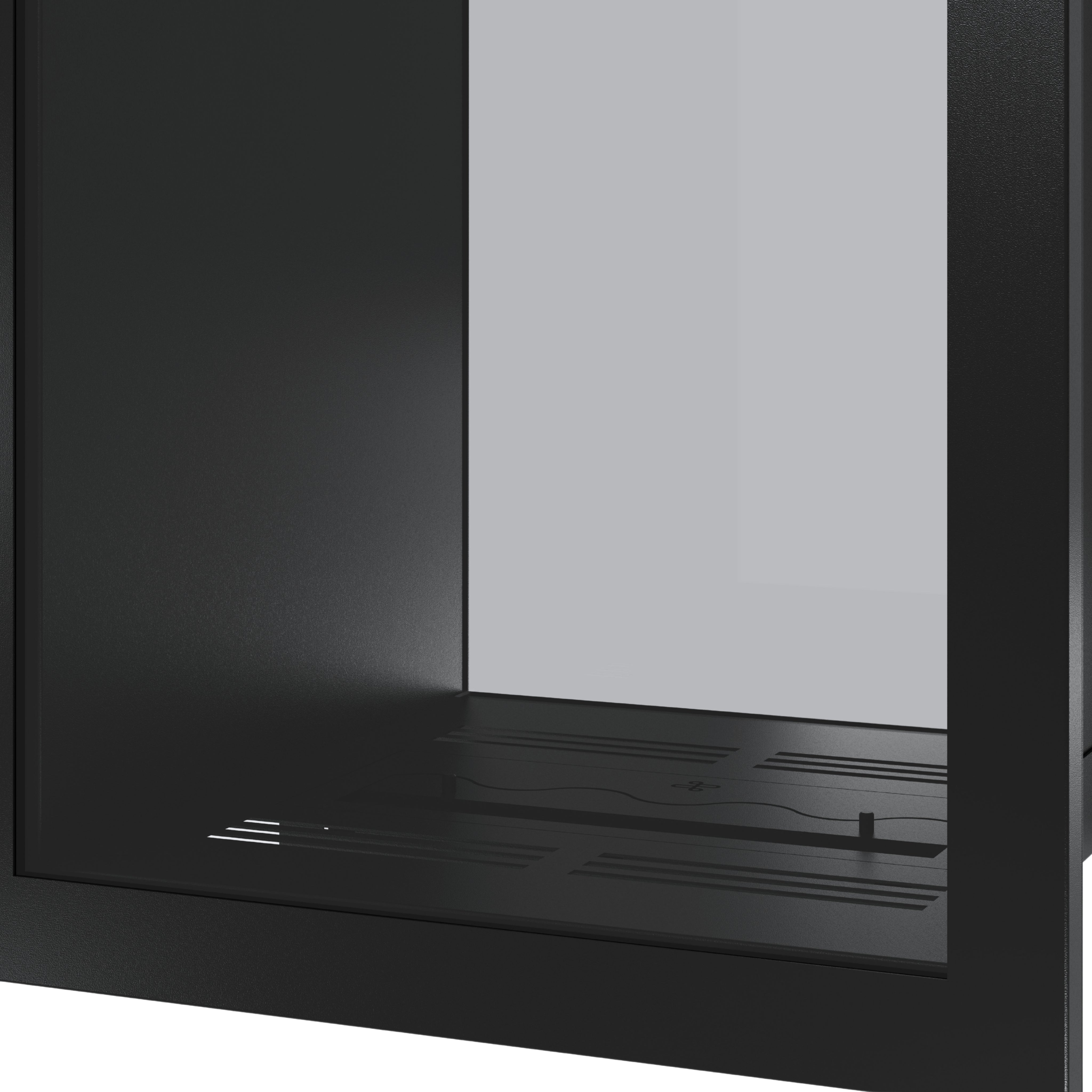 Image of Fame Vertical See-Through Fireplace Full Glass 60 x 100 cm