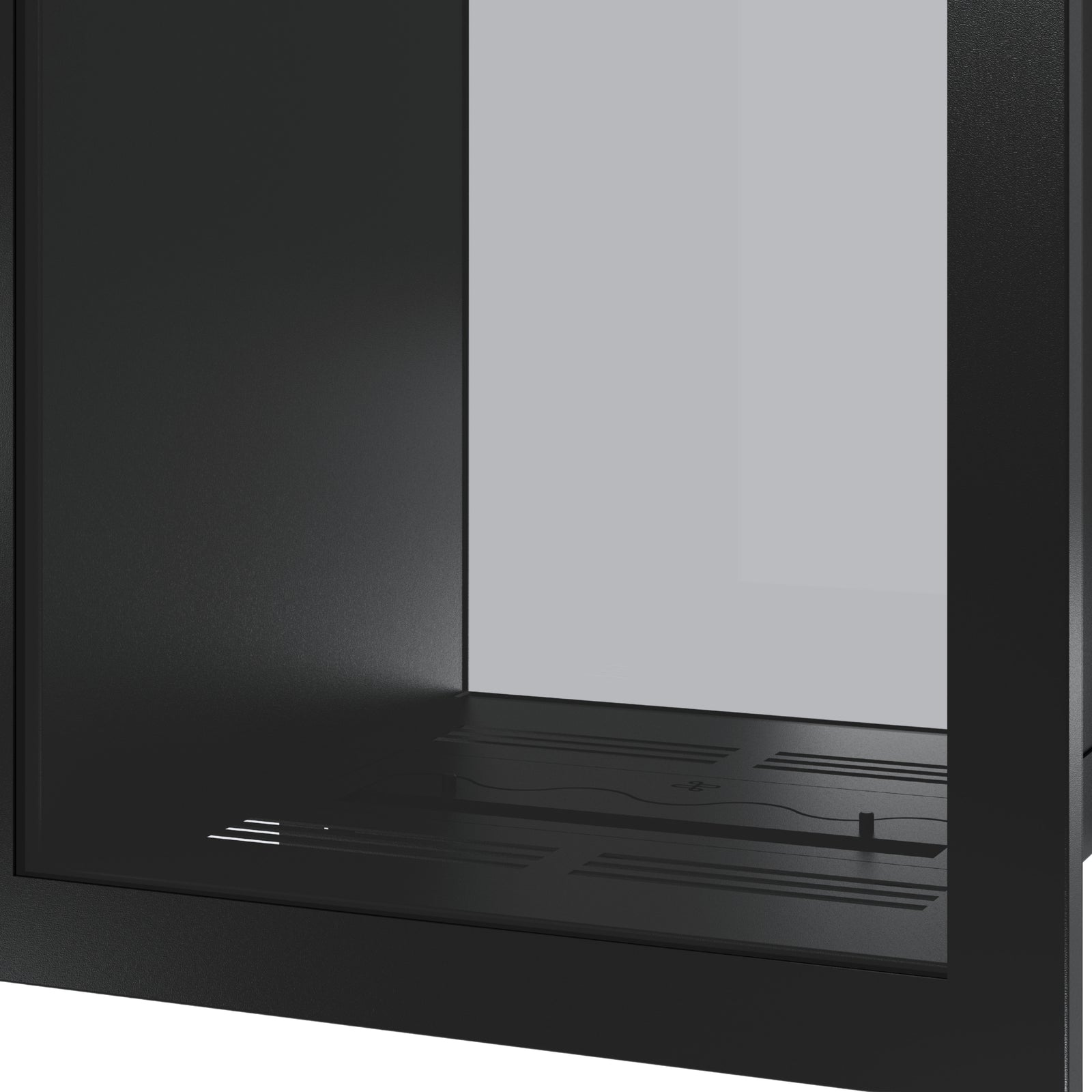 Fame Vertical See-Through Fireplace Full Glass 60 x 100 cm
