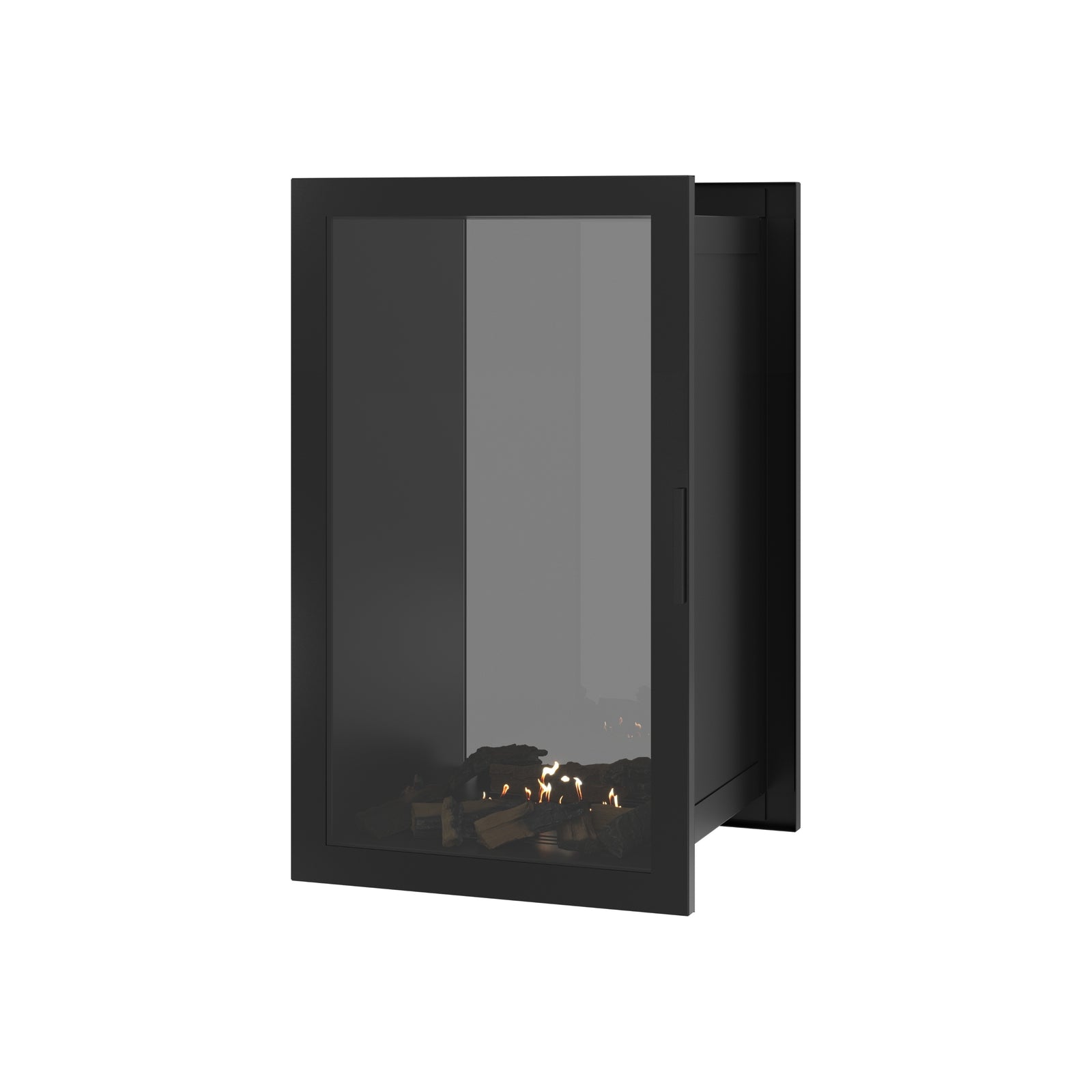 Fame Vertical See-Through Fireplace Full Glass 60 x 100 cm